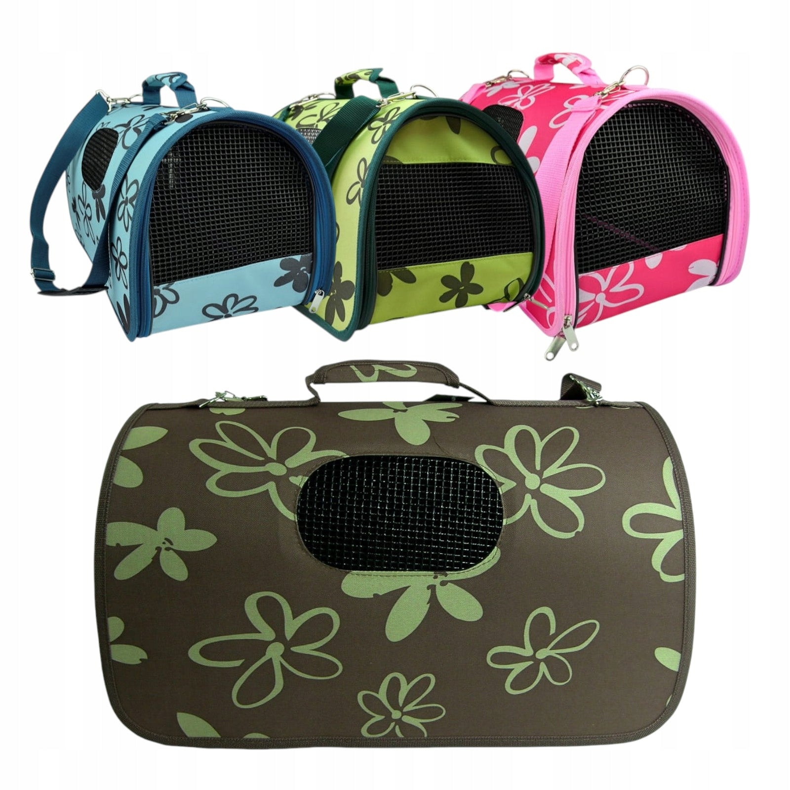 Transport Bag size L for Cat Dog Folding Comfortable Mesh 4 Colors