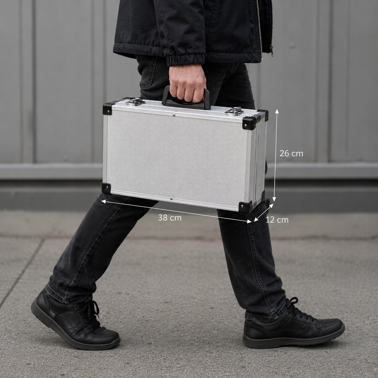 Transport SUITCASE Tool EQUIPMENT BOX DOCUMENTS DJ Aluminum Manufacturer code CWA23