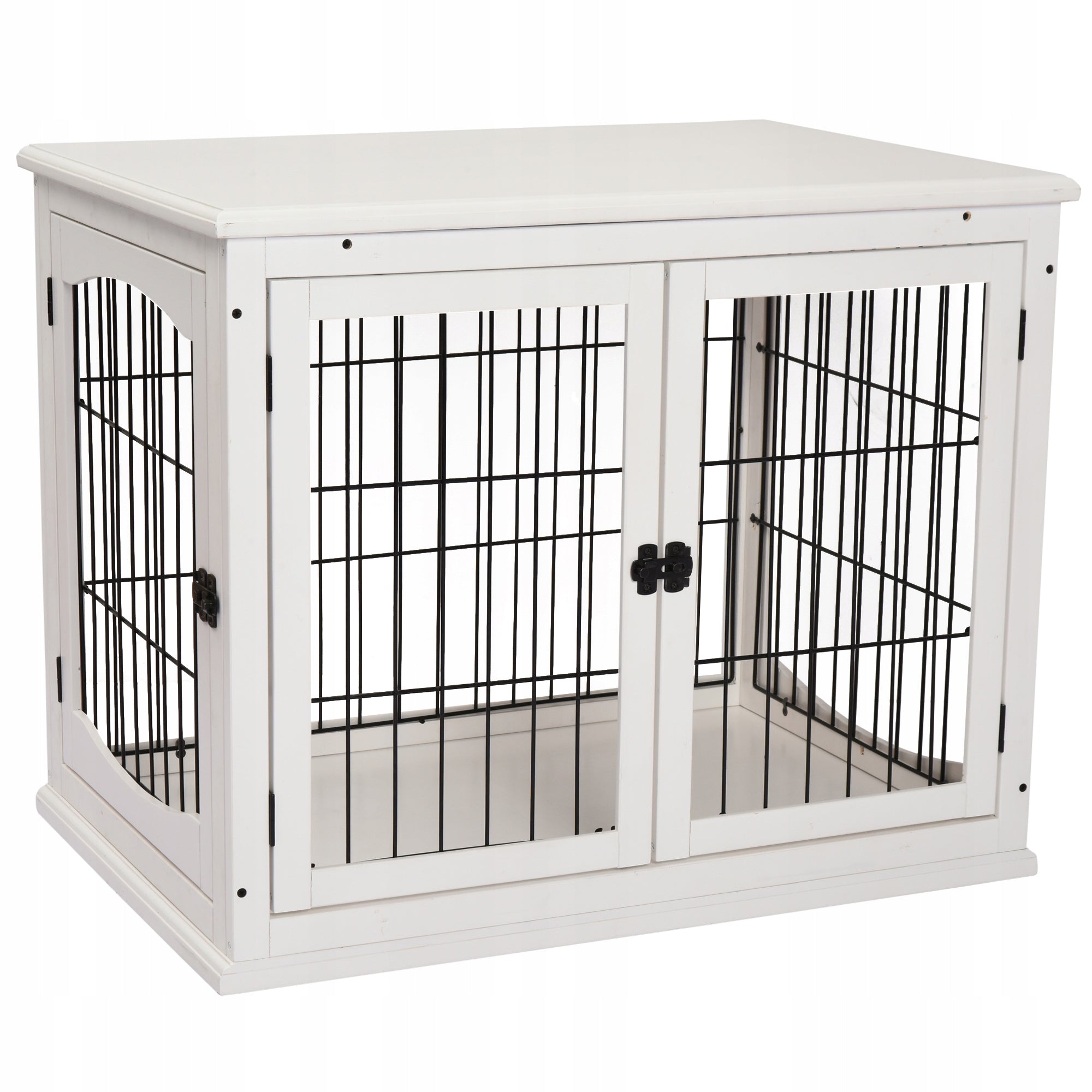 Transport box for dogs 58,5 x 81 x 66cm doors closed MDF wood