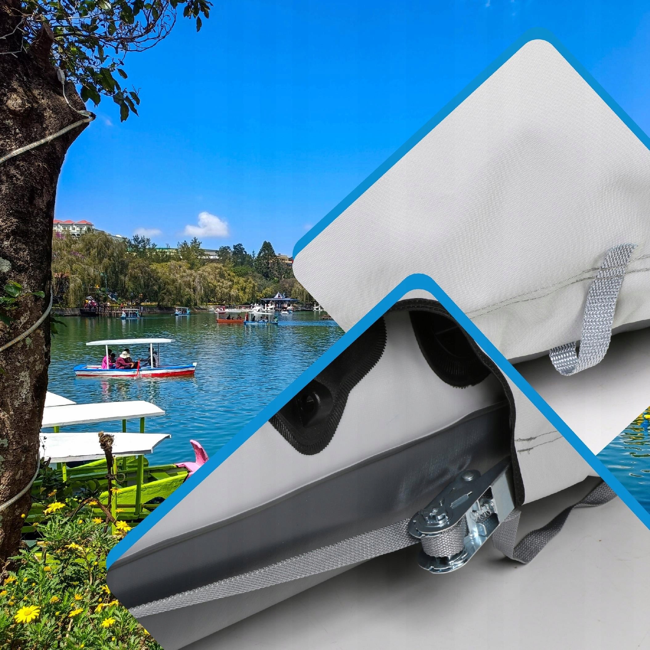 Transport cover for pontoon 330-360cm waterproof UV 270g/m2 transport Brand Nava Group