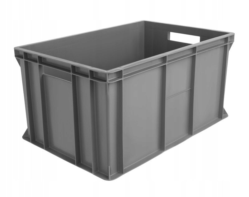 Transport plastic container EURO grey high held 60x40x30