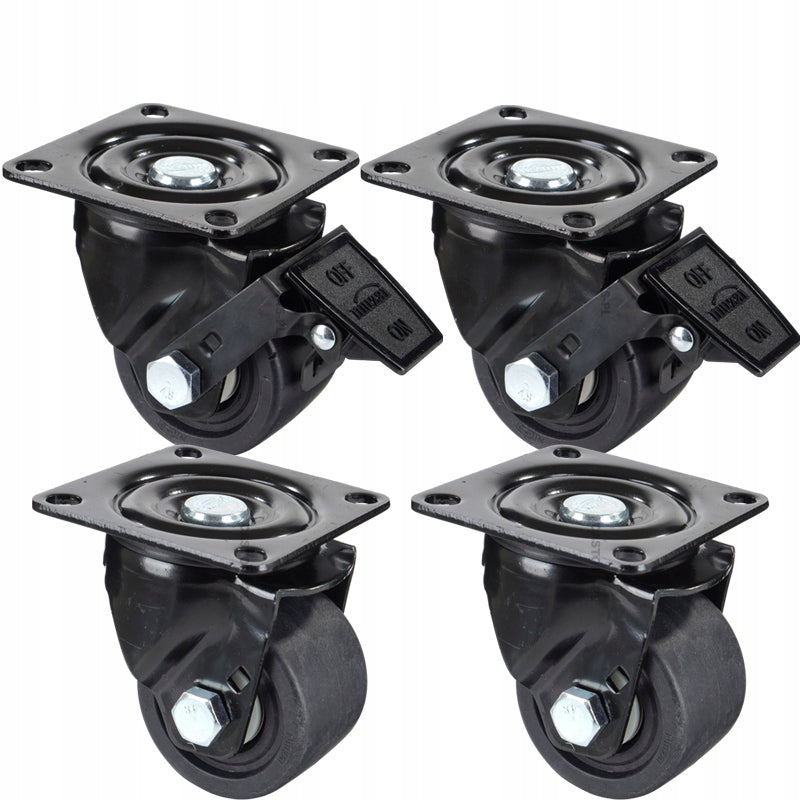 Transport wheels with brake SET 4PCS ZNY 75MM 2000 kg swivel 500kg