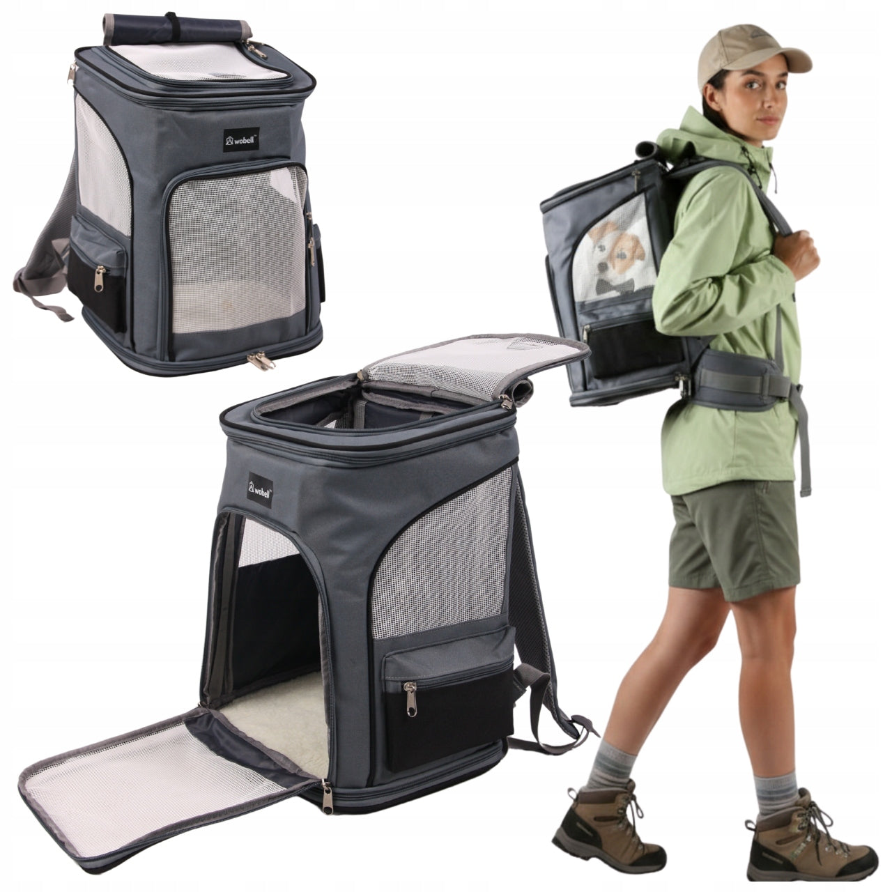 Transporter Backpack Animal Cat Dog Bag Folding Ventilated Large