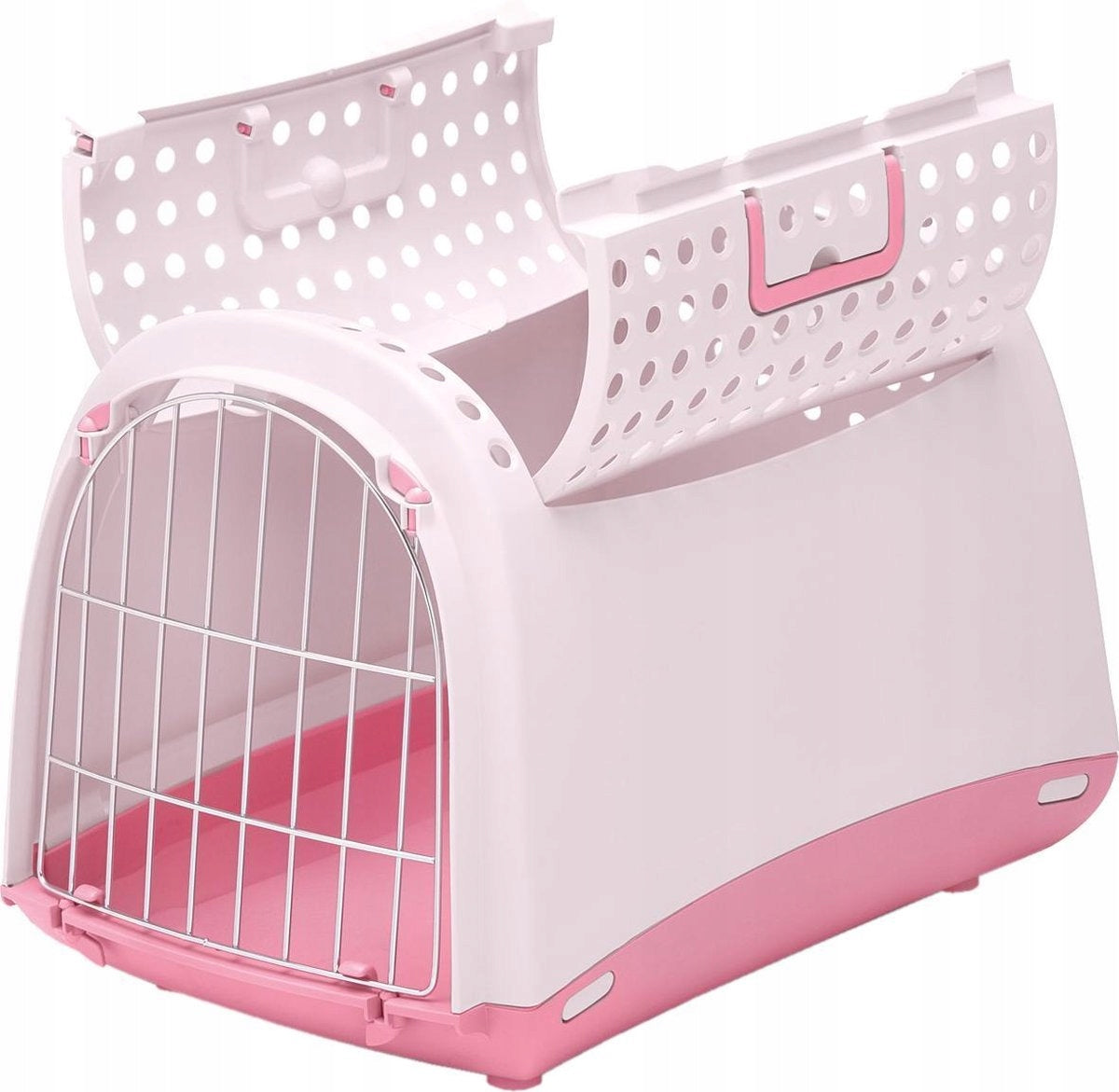 Transportkäfig Imac Linus Cabrio, rosa, 50x32x34 cm 