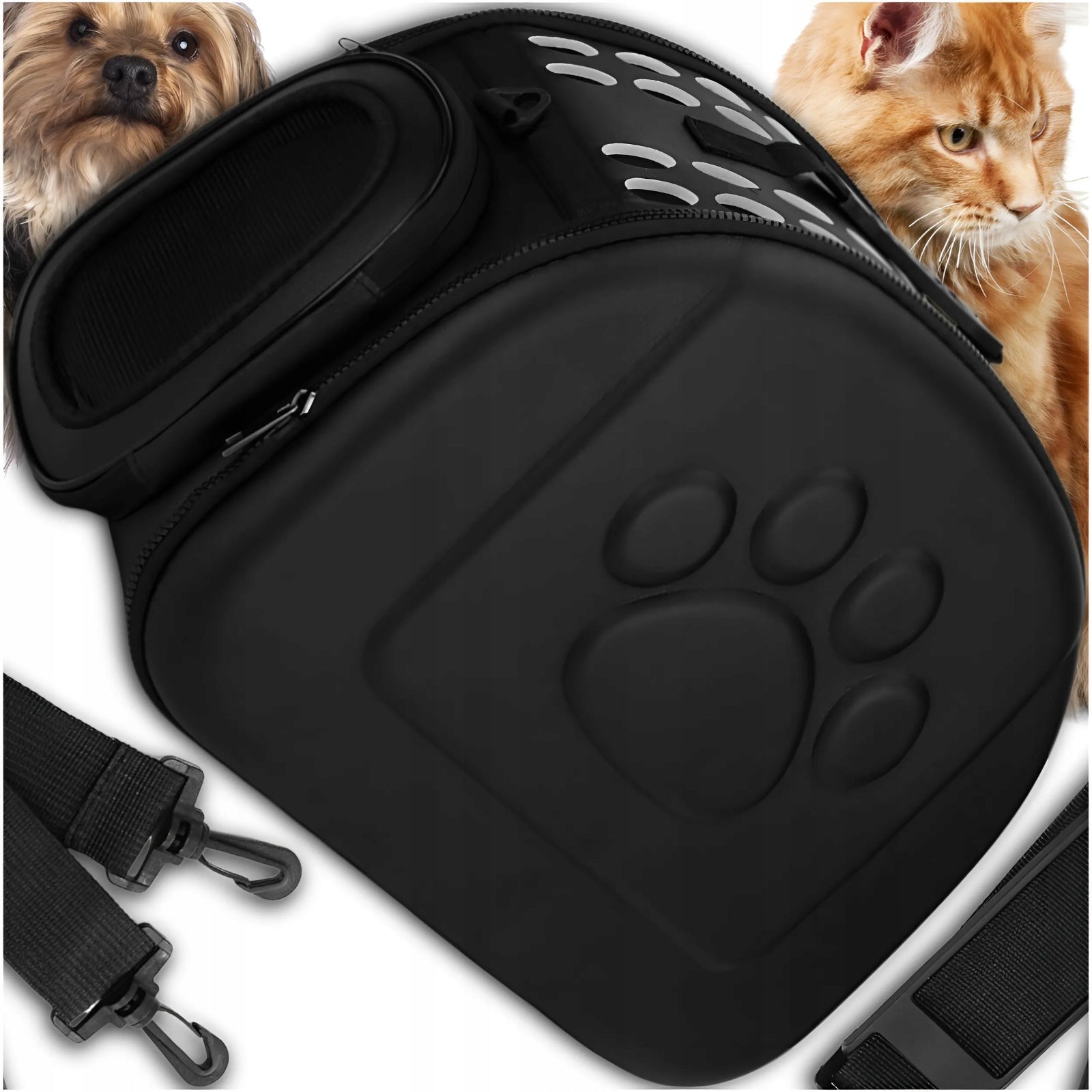 Transporter Rabbit Cat Dog Bag Travel Playpen Strong Folding Manufacturer code Transporter Torba dla Psa Kota czarna