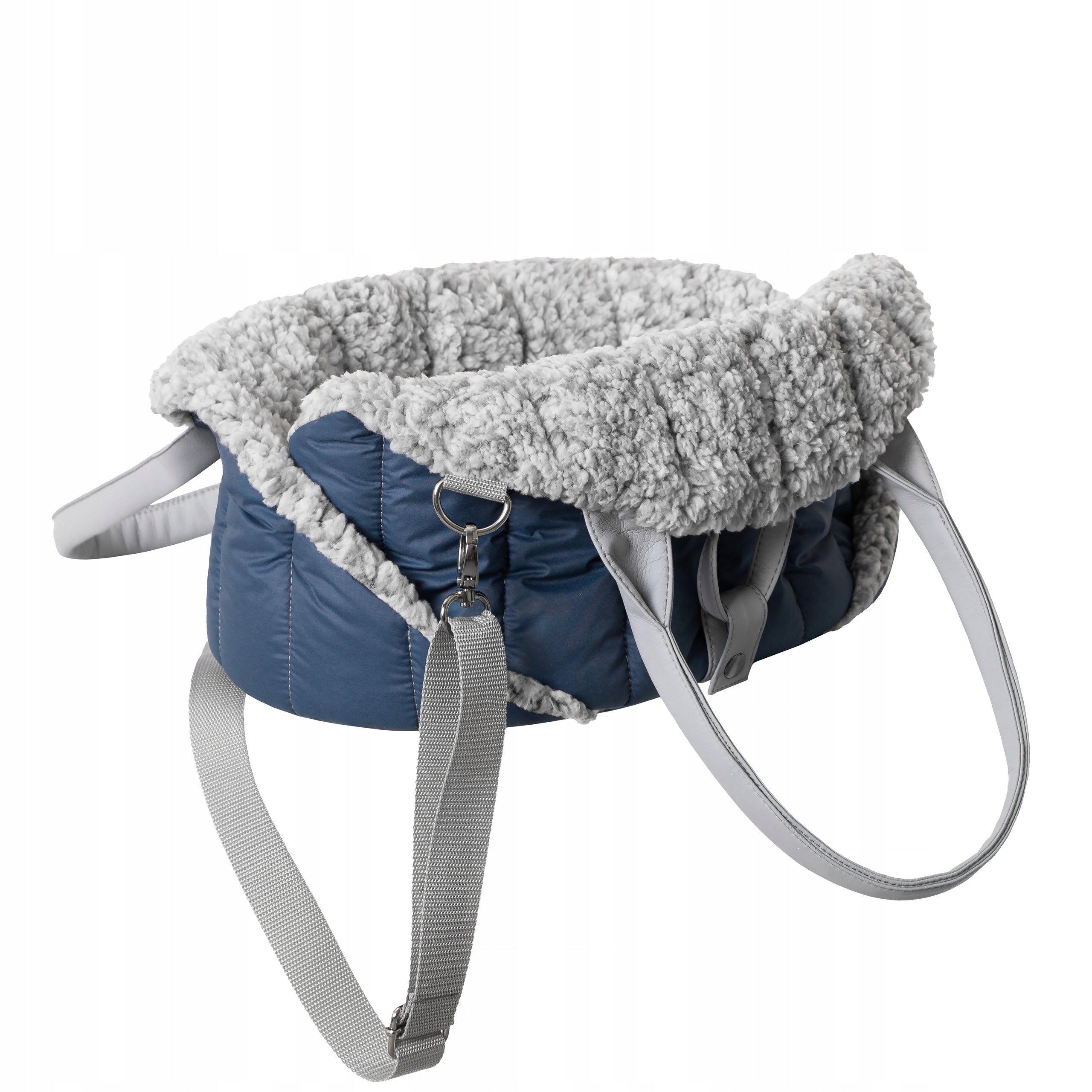 Transporter Small Bag Cat Dog Carrier 3in1 Bed Seat 38x42x28 Color blue