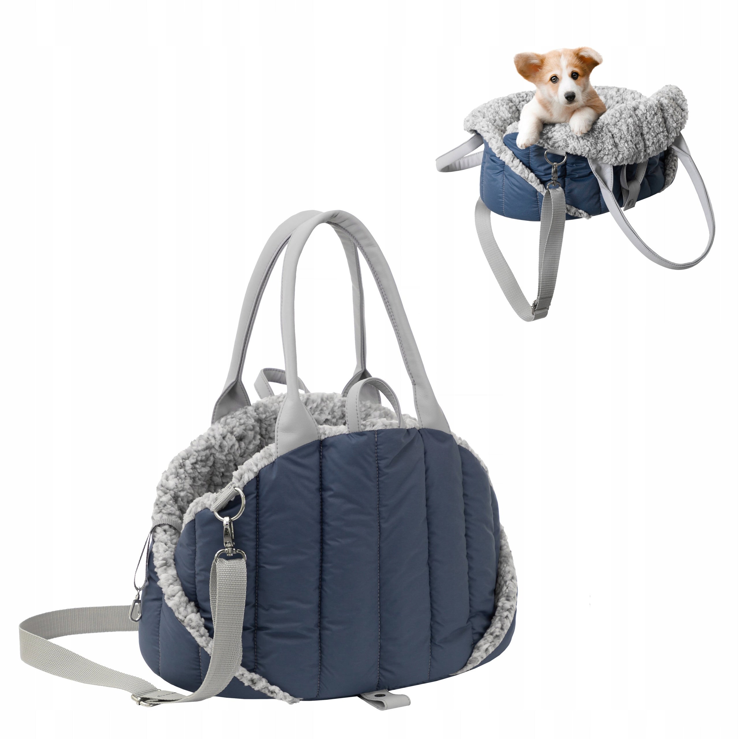 Transporter Small Bag Cat Dog Carrier 3in1 Bed Seat 38x42x28