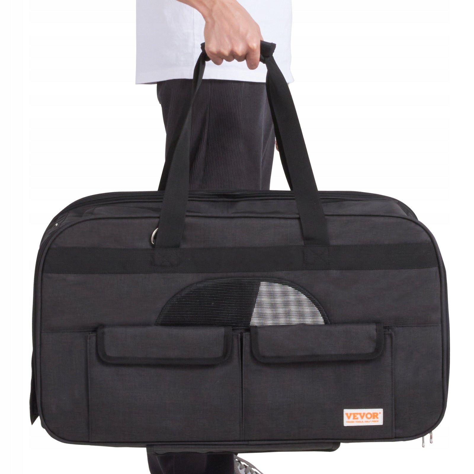 Transporter Vevor 36 cm x 65 cm x 37 cm black Kind carrier