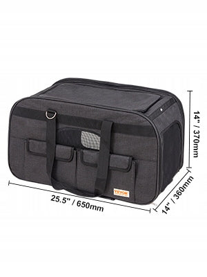 Transporter Vevor 36 cm x 65 cm x 37 cm black