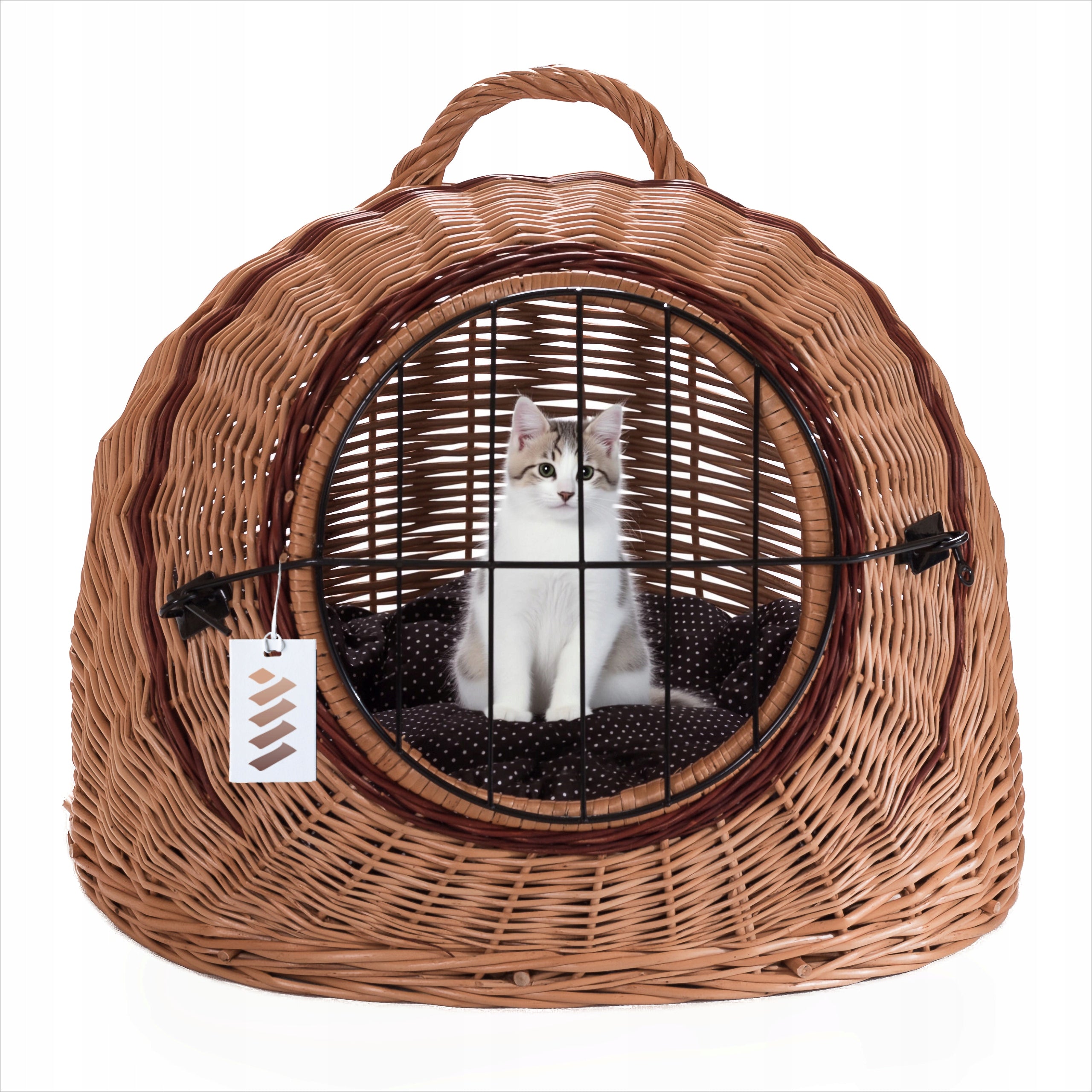 Transporter cat house bed wicker booth Length 50 cm