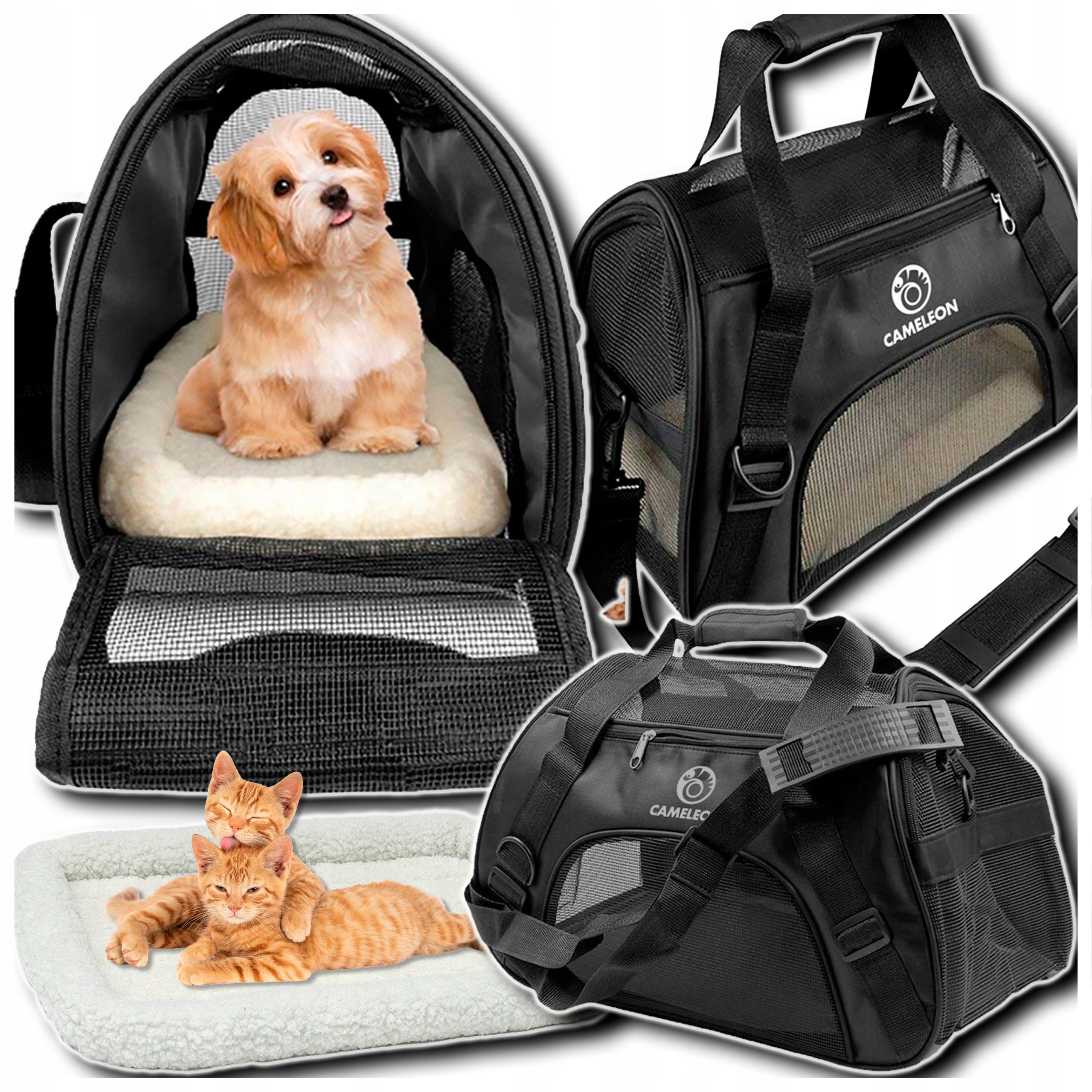 Transporter for Cat Dog Bag Backpack Folding Playpen Bed + Insert