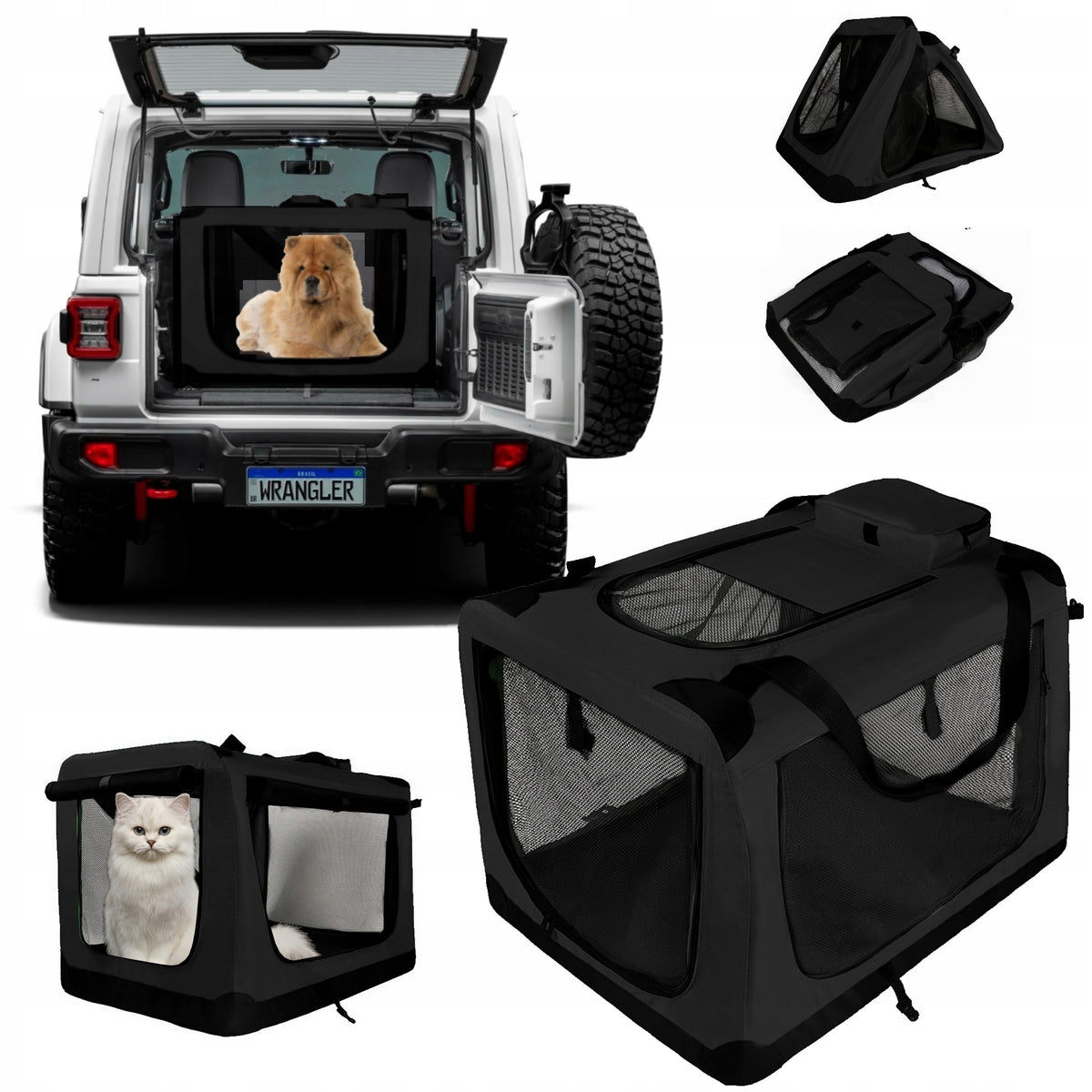 Transporter for Cat, Dog, Rabbit, Bed, Folding Playpen 40x30x30cm XS