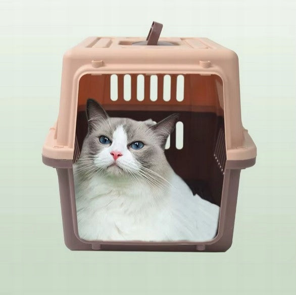 Transporter for Cat Dog Rabbit Travel Cage Playpen Large Solid Bronze Kind carrier