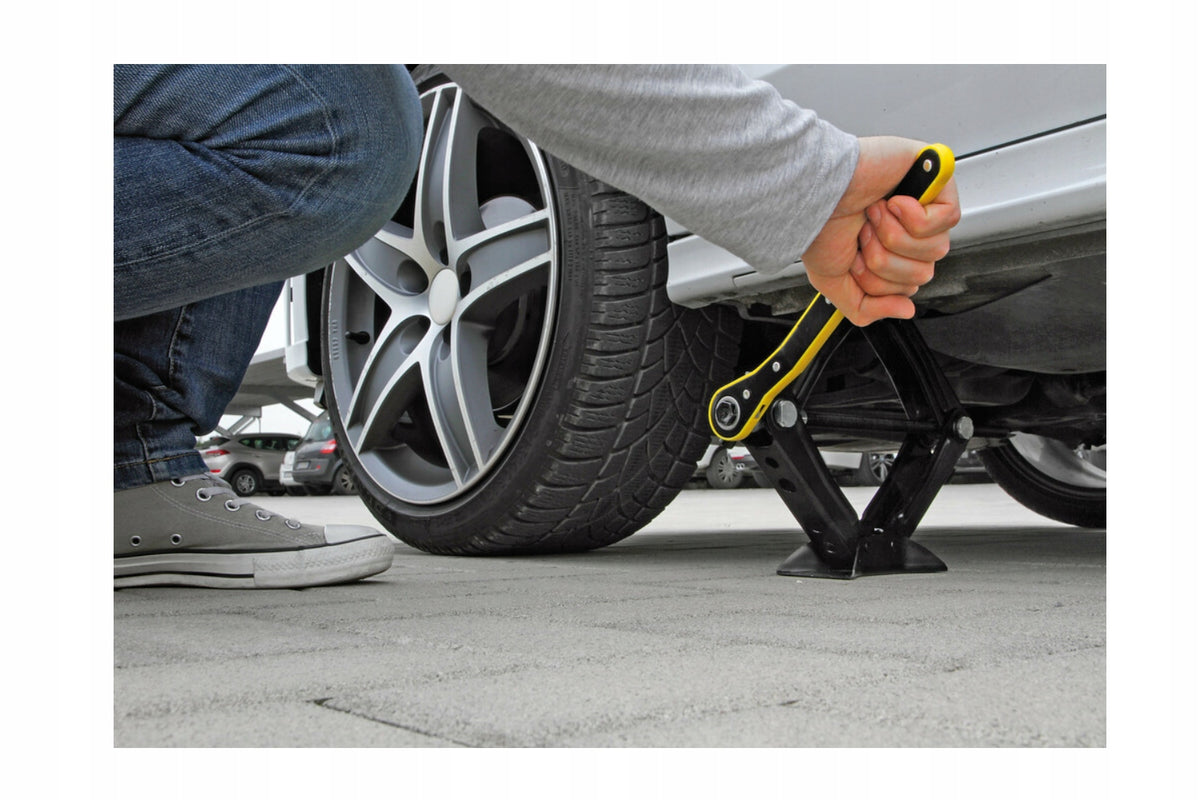 Trapezoidal lift LAMPA car jack 1T 1000kg TUV for wheel change Maximum lifting height 350 mm