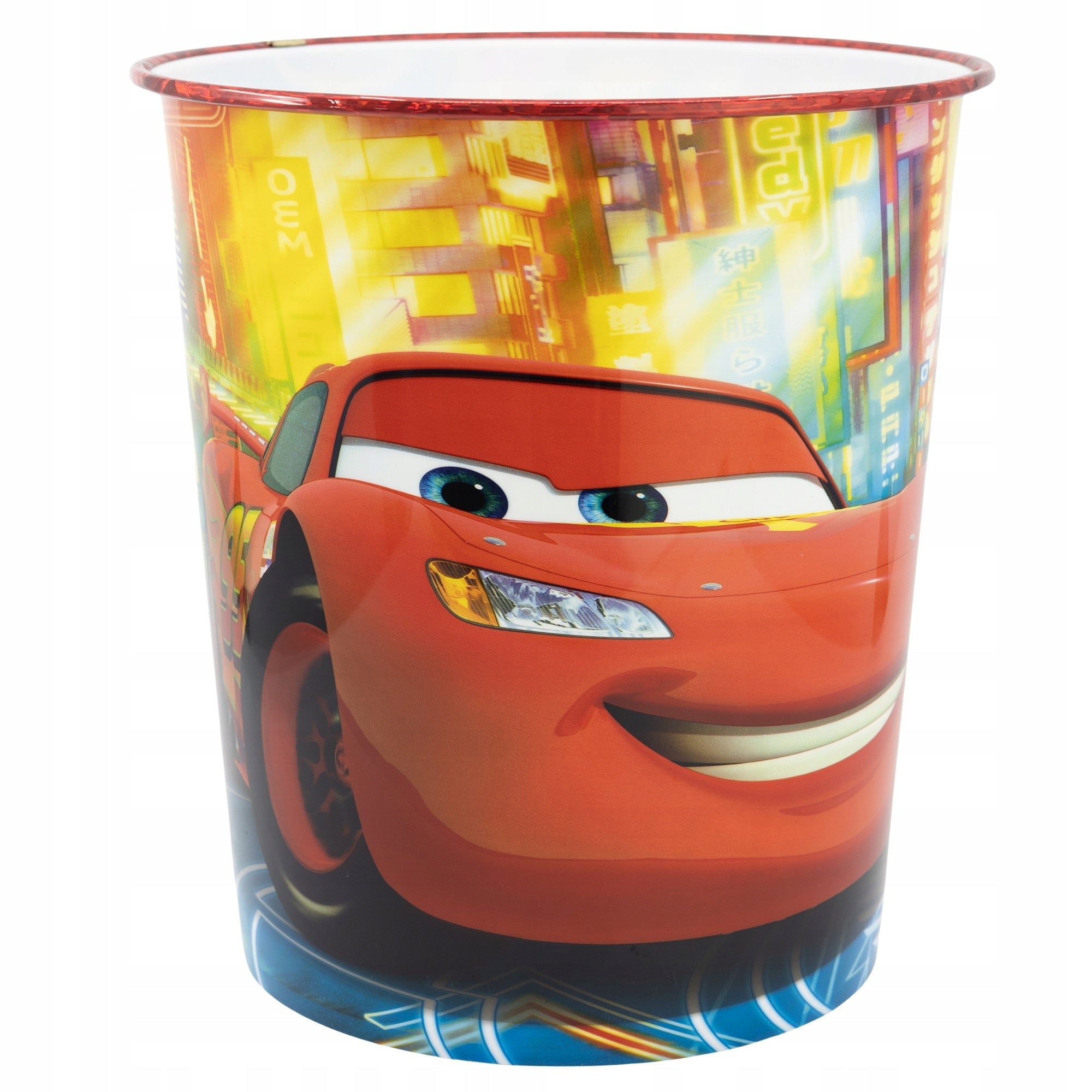 Trash Can Lightning McQueen CARS Cars Room Boy Desk Organizer 10L Packaging status original