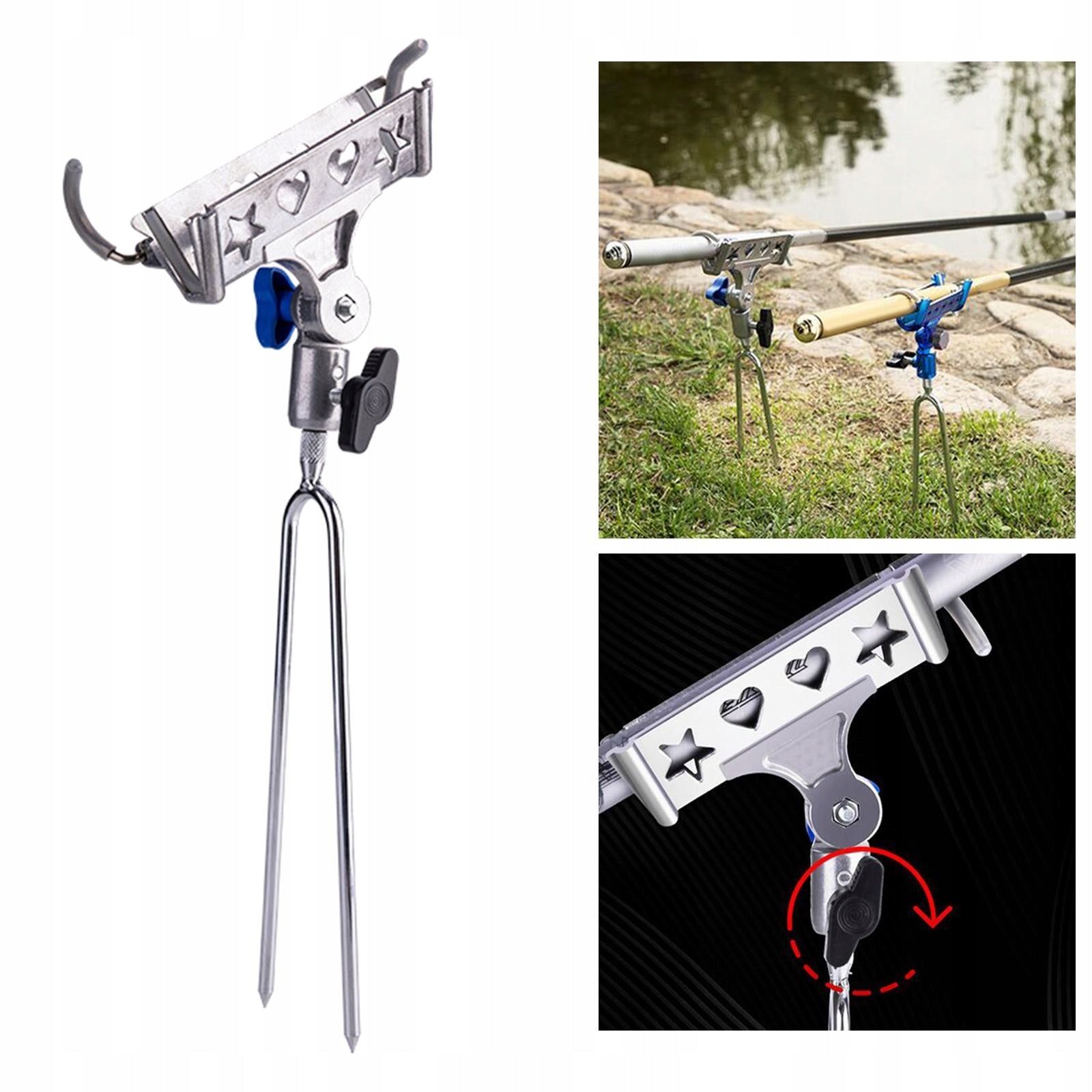 Travel Automatic Fishing Rod Holder Rack Ground Stake Stand Head EAN (GTIN) 0791582050384