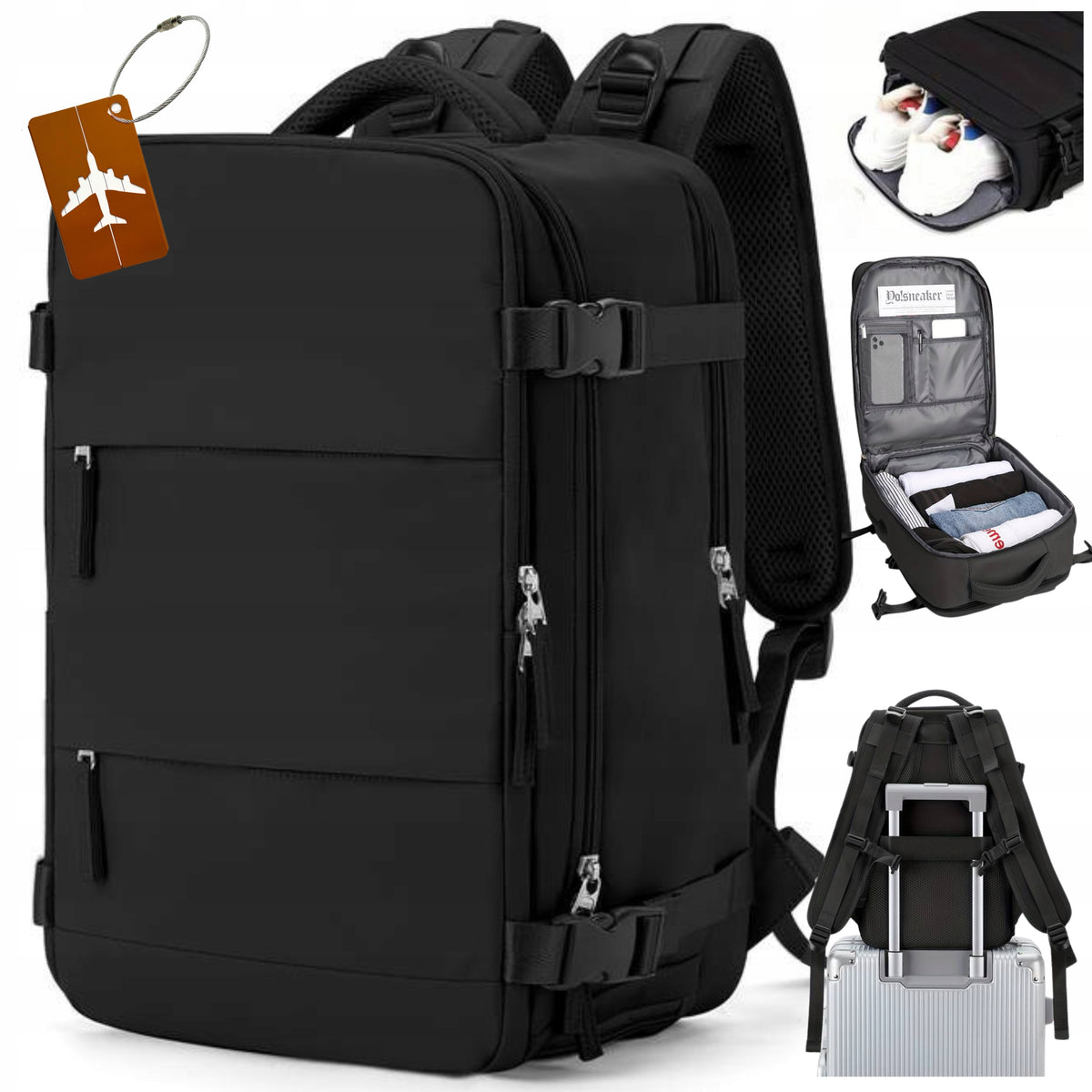 Travel BACKPACK 40x25x20 Bag RYANAIR WIZZAIR Luggage Handheld Pendant Brand no brand