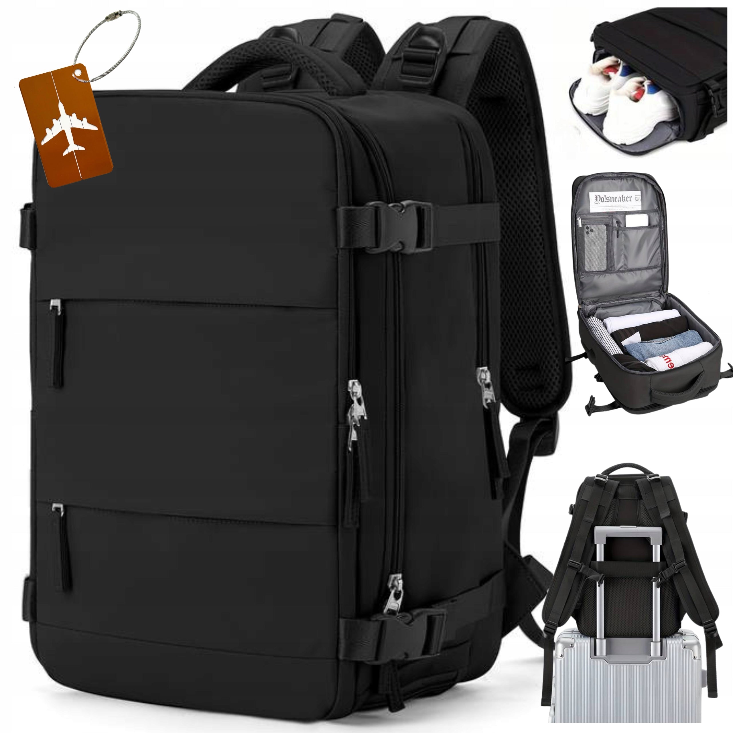 Travel BACKPACK 40x25x20 Bag RYANAIR WIZZAIR Luggage Handheld Pendant Brand no brand