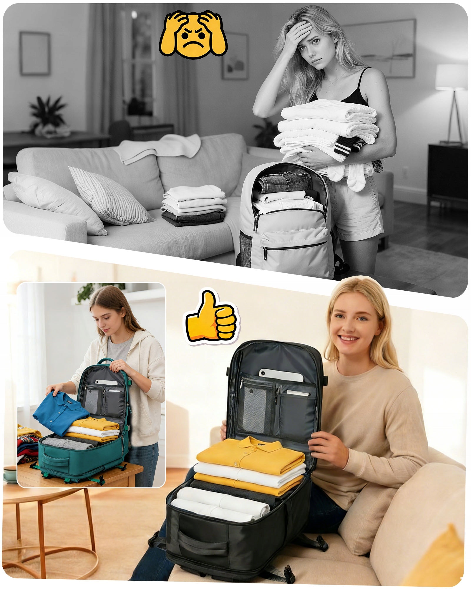 Travel Backpack Ryanair 40x30x20 Carry On Backpack For The Plane Men Women Brand no brand