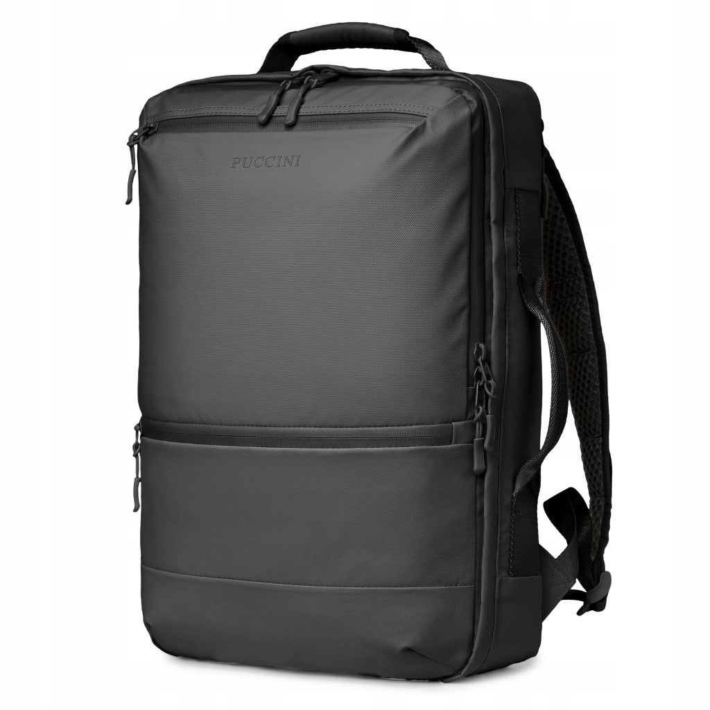 Travel Backpack with Laptop Pocket 17'' RFID PUCCINI Black PM9037-1