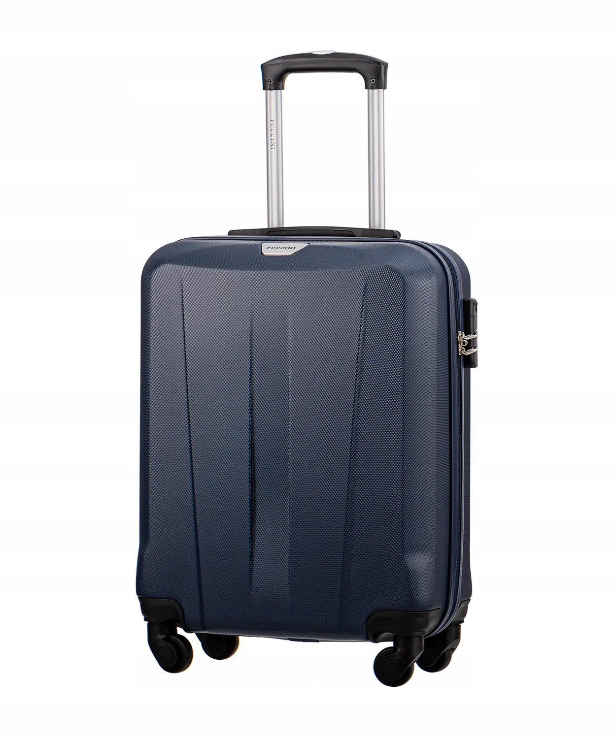 Travel Cabin Suitcase On Wheels Hard PUCCINI Navy Blue ABS03C 7A
