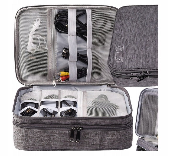 Travel Cable Organizer Chargers Grey Packaging status original