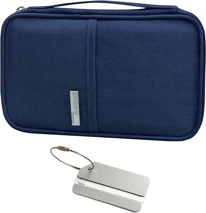 Travel Document Case, Luggage Pendant Black
