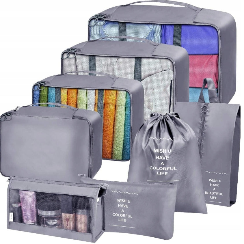 Travel Organizer 9pcs for Suitcase Clothes Bags Set for Closet Set