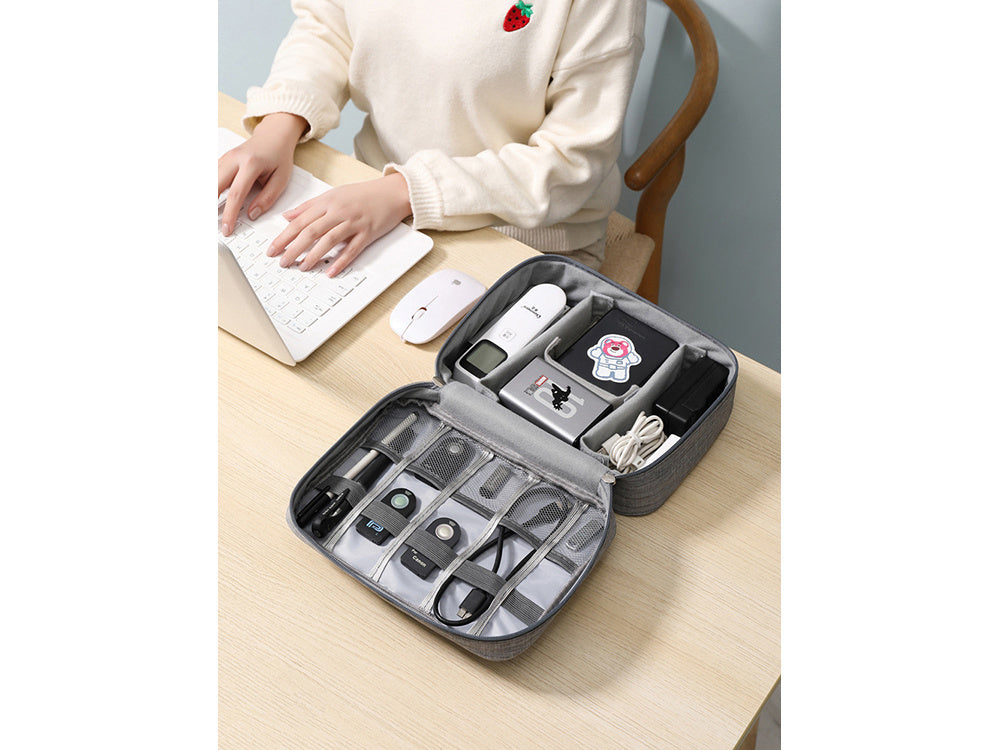 Travel Organizer Bag Case for Chargers and Cables Customs tariff code 39259020
