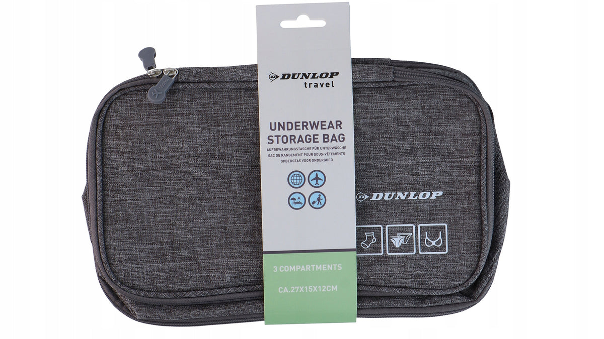 Travel Organizer For Suitcase Grey Cosmetic Bag For Underwear Cosmetics Packaging status original