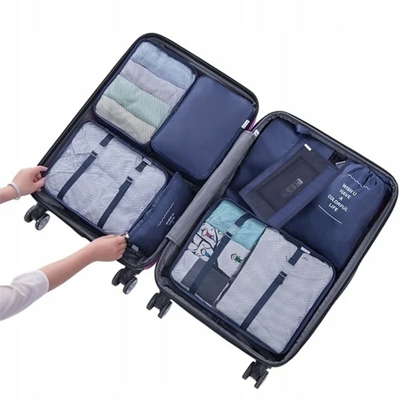 Travel Organizer for Suitcase Clothes Bags Set for Closet Set 8pcs Packaging status original