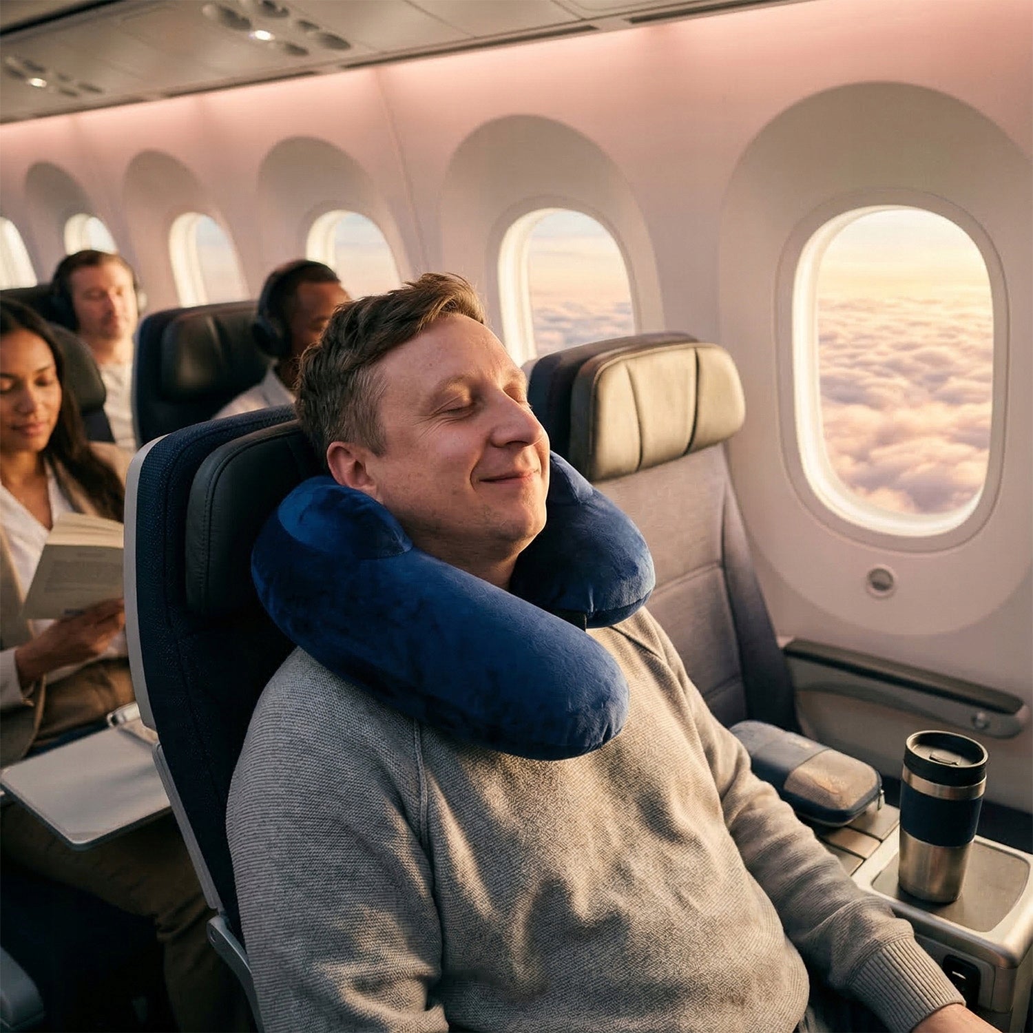 Travel Pillow Inflatable Tourist Sleeping Airplane Rogal for Neck Brand Vitolog