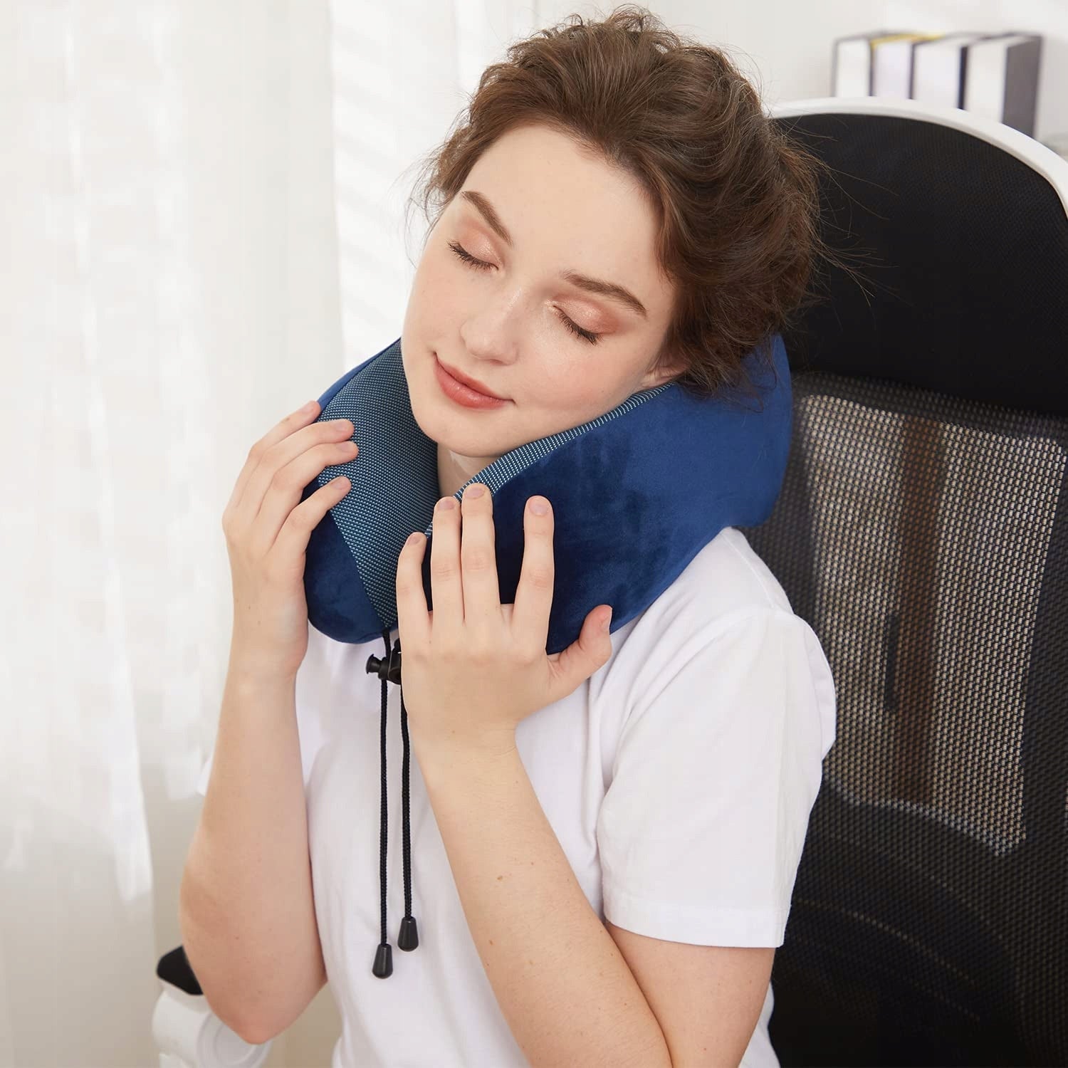Travel Pillow for Airplane Tourist for Car Rogal for Neck Head Manufacturer code Rogal samochodu spania w samolocie pod głowe