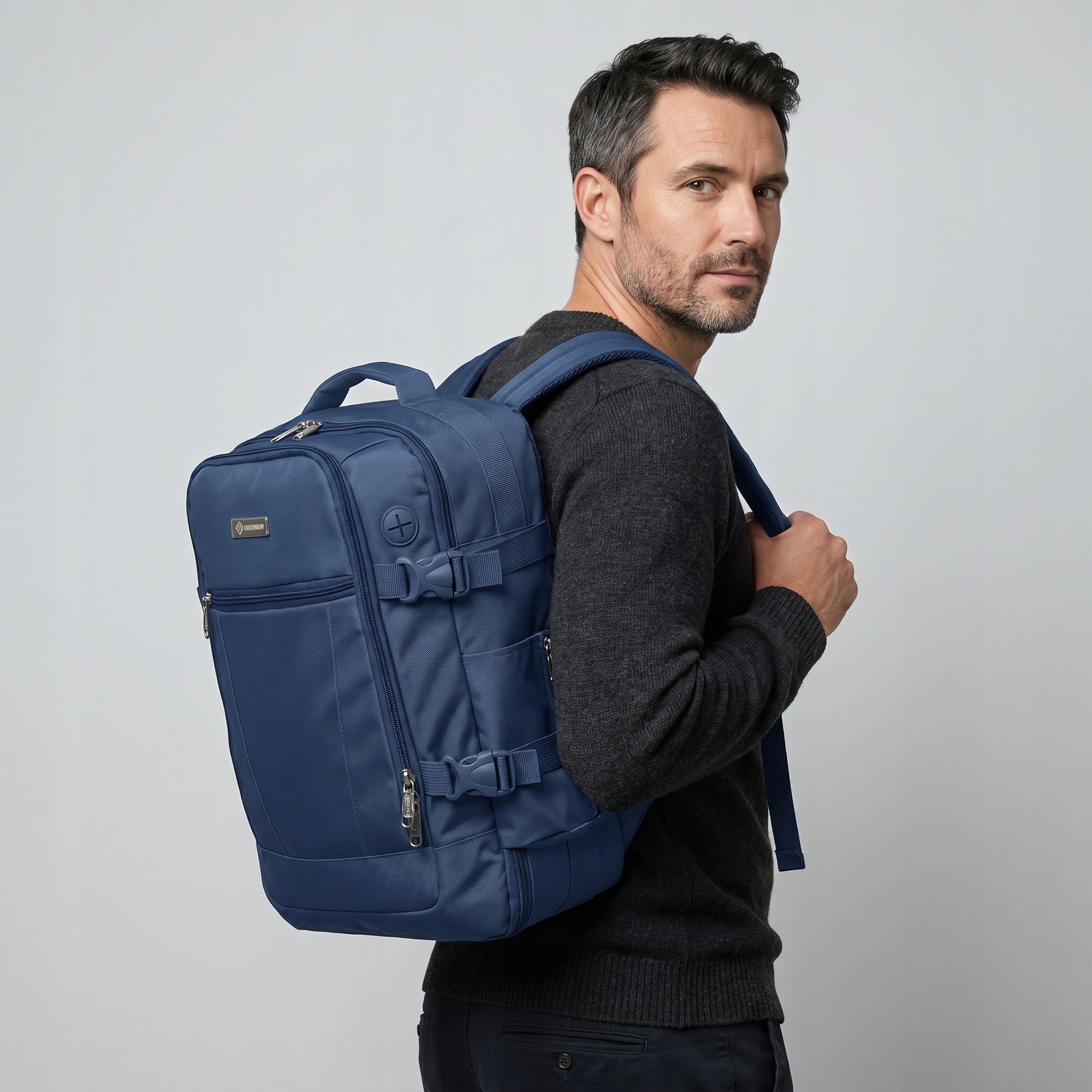 Travel backpack 40x30x20 for airplane 2in1 RYANAIR carry-on luggage DIAMOND Packaging status original