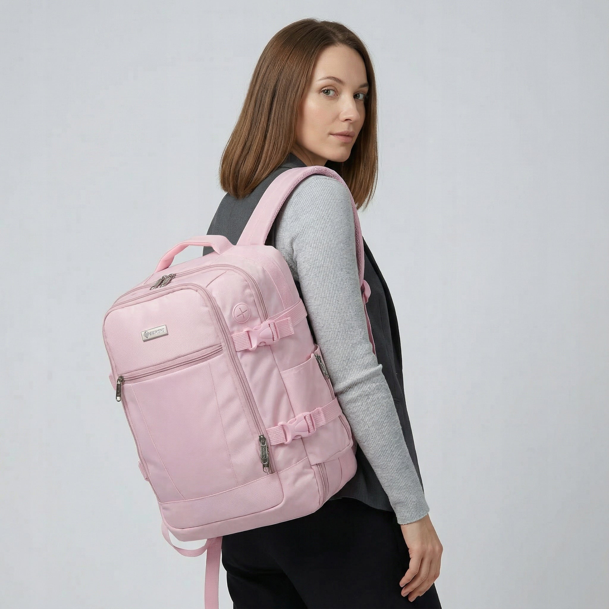 Travel backpack 40x30x20 for airplane 2in1 RYANAIR carry-on luggage DIAMOND Packaging status original