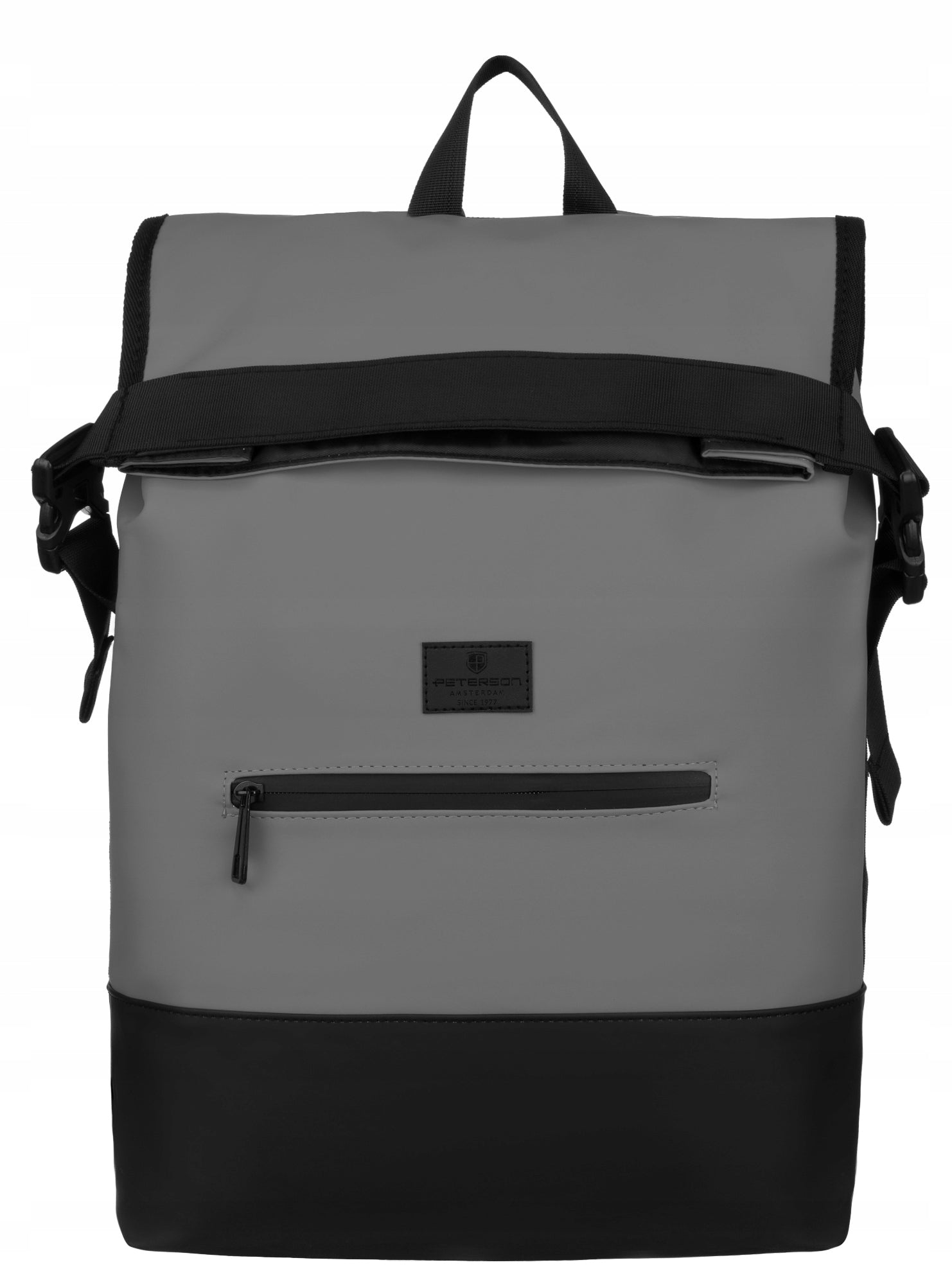 Travel backpack PETERSON PTN BERLIN-9053 waterproof for laptop grey Brand Peterson