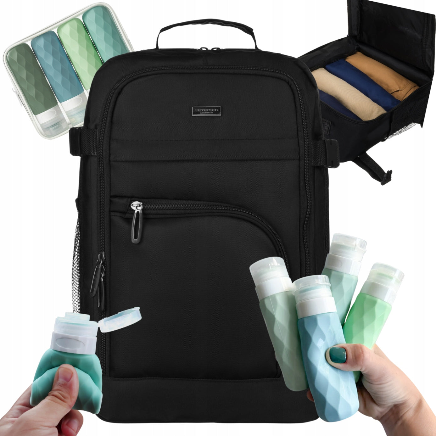 Travel backpack Peterson 40x30x20 cabin luggage Wizzair Ryanair bag