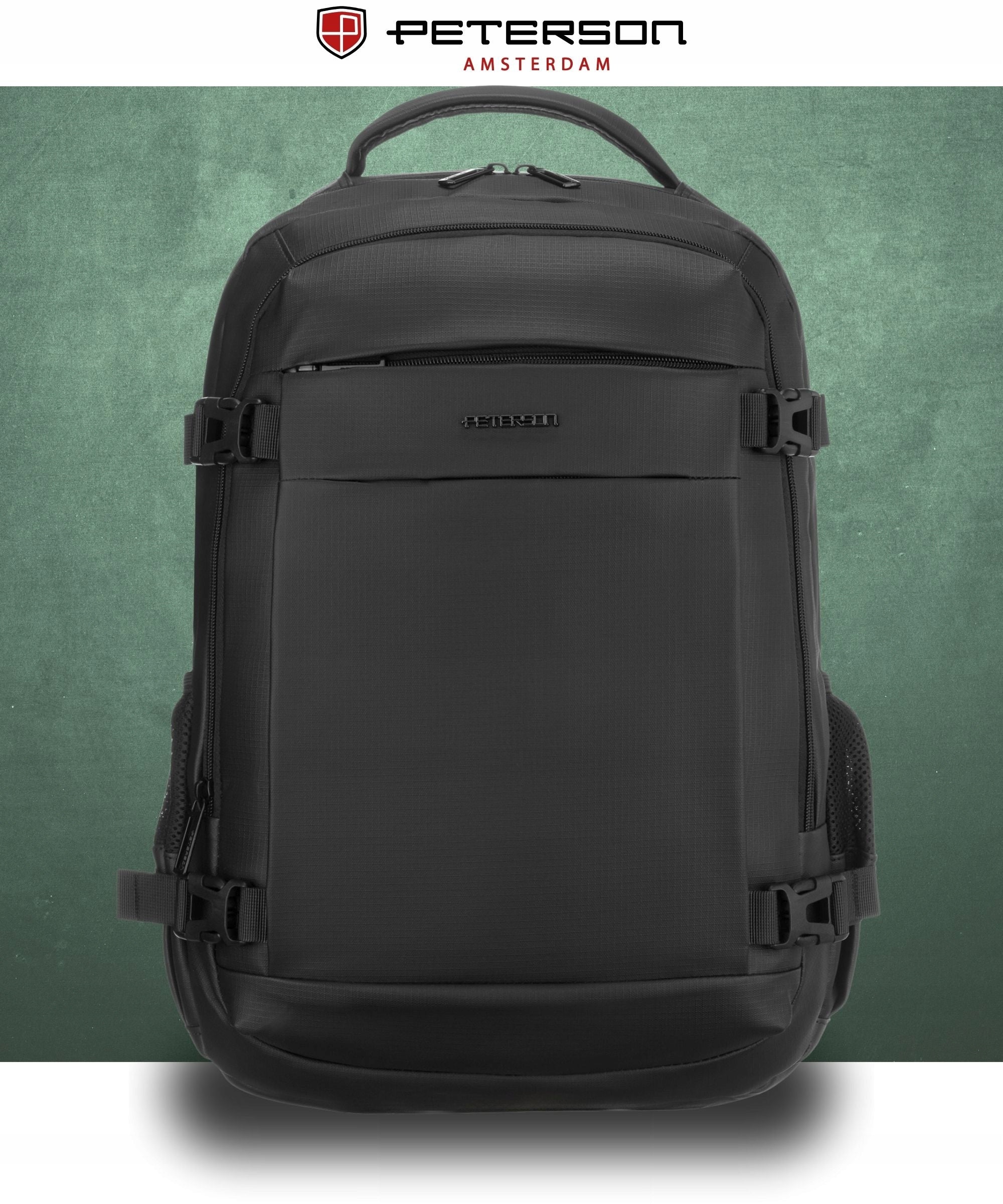 Travel backpack with laptop space Peterson roomy ergonomic Brand Peterson