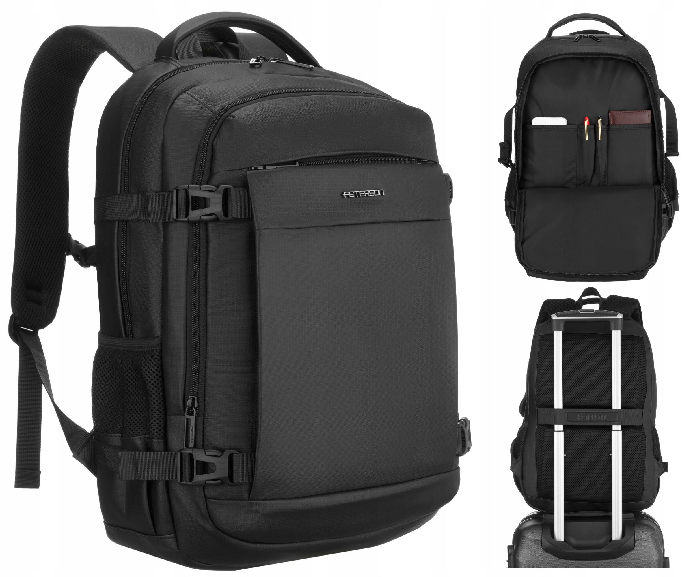 Travel backpack with laptop space Peterson roomy ergonomic