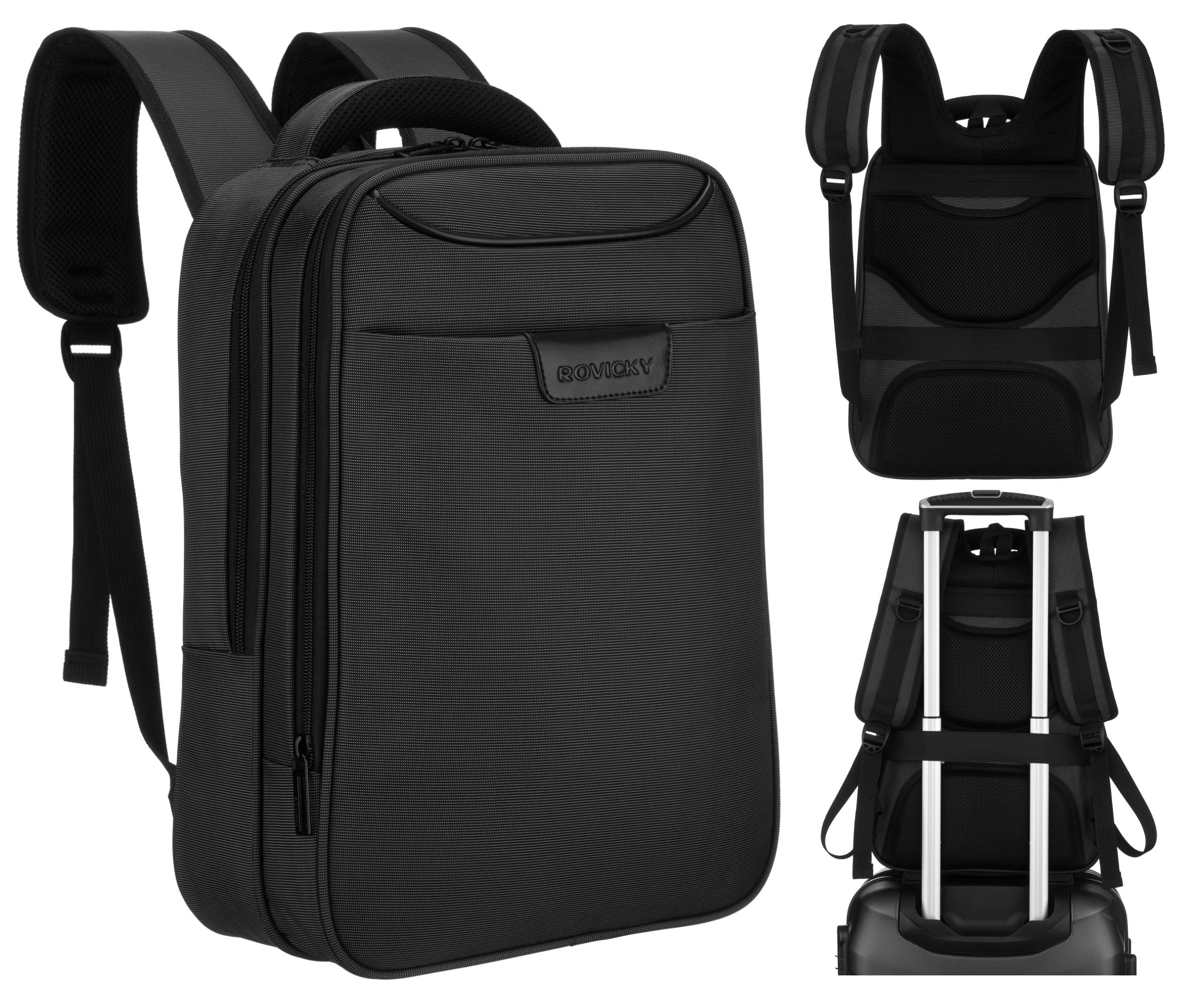 Travel backpack with laptop space hand luggage Ryanair Wizzair strong