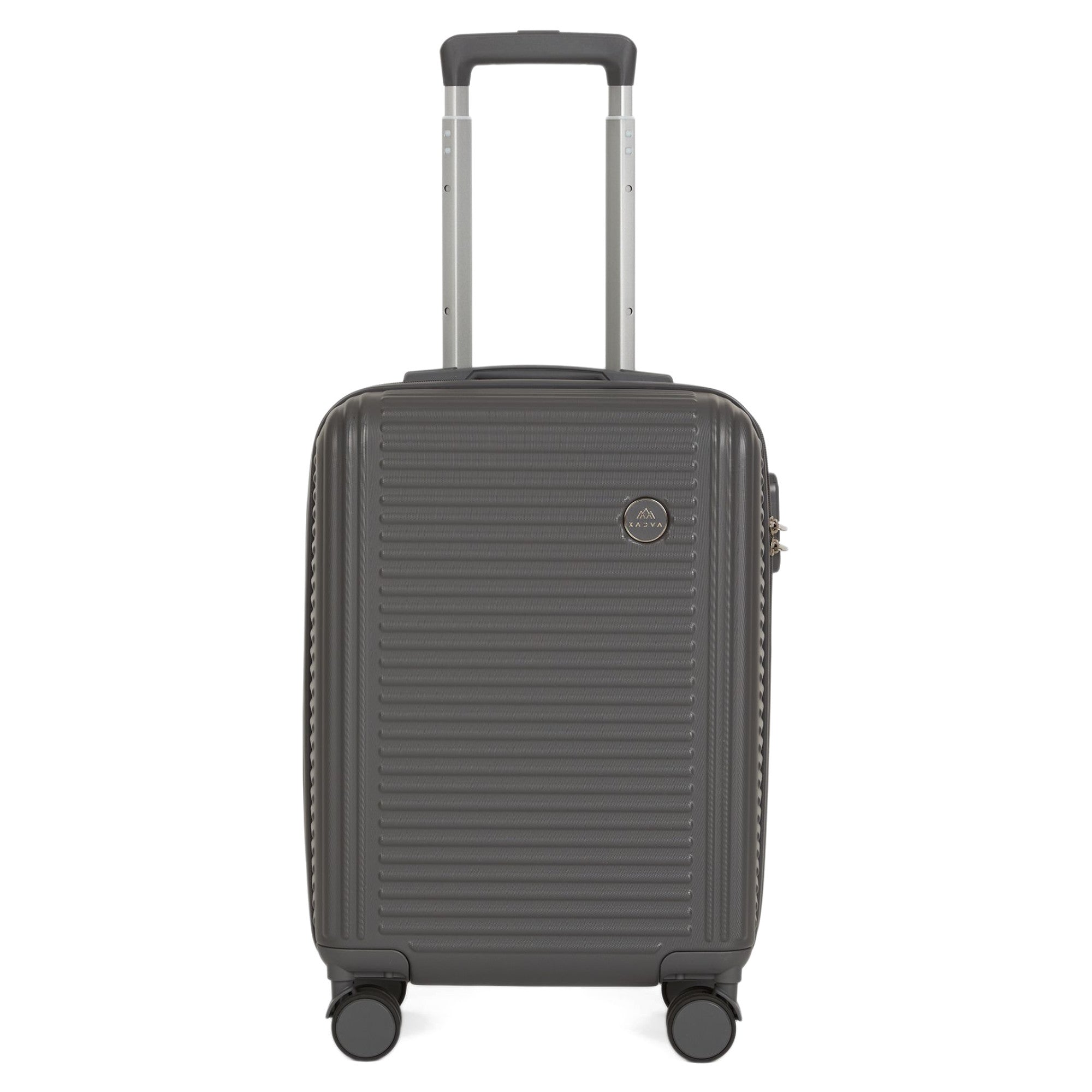 Travel case KADVA Palero 38 l grey SMALL LUGGAGE ABS HARD ON WHEELS