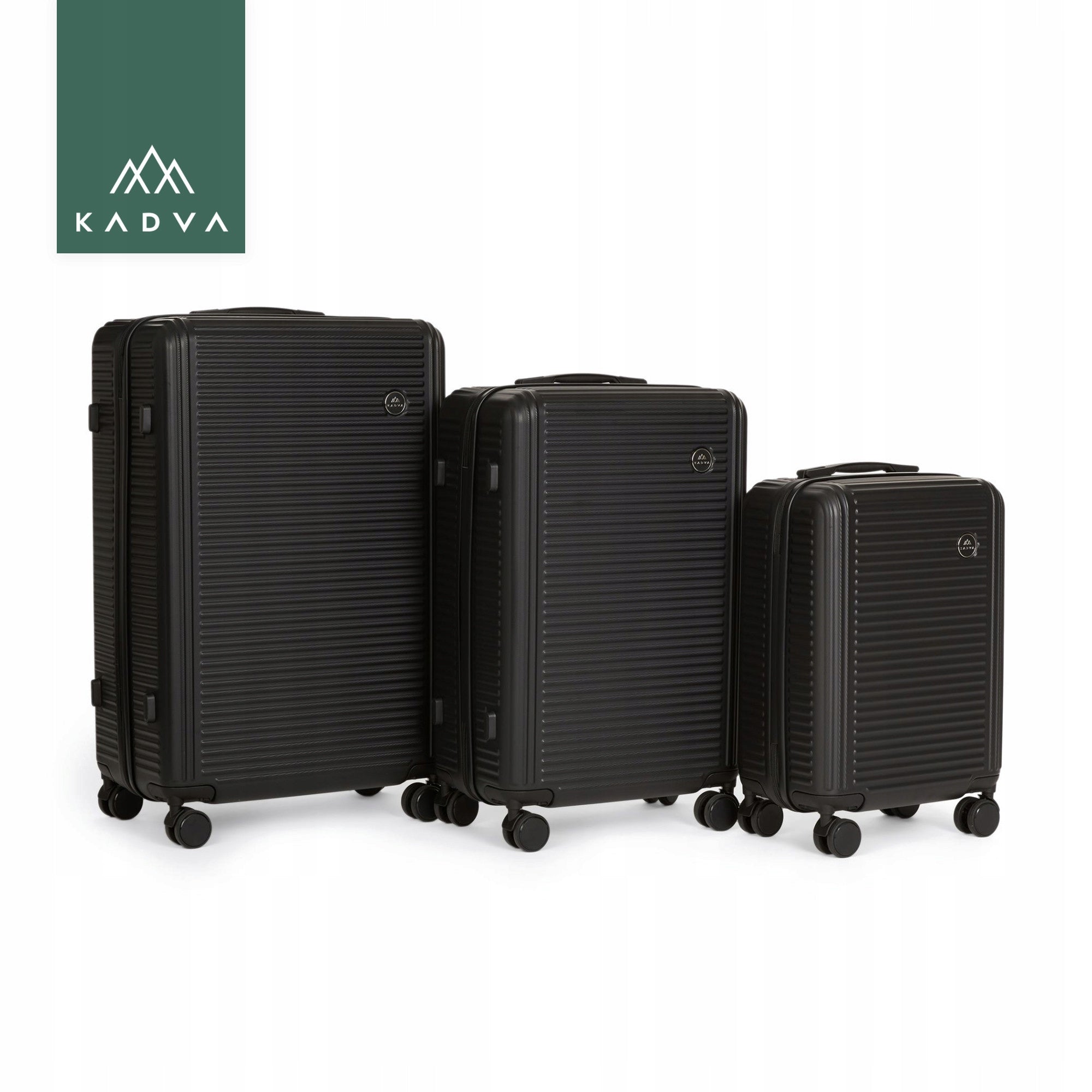 Travel case KADVA Palero 95 l black LUGGAGE LARGE ON WHEELS HARD ABS Manufacturer code KDV-B6B031-BK