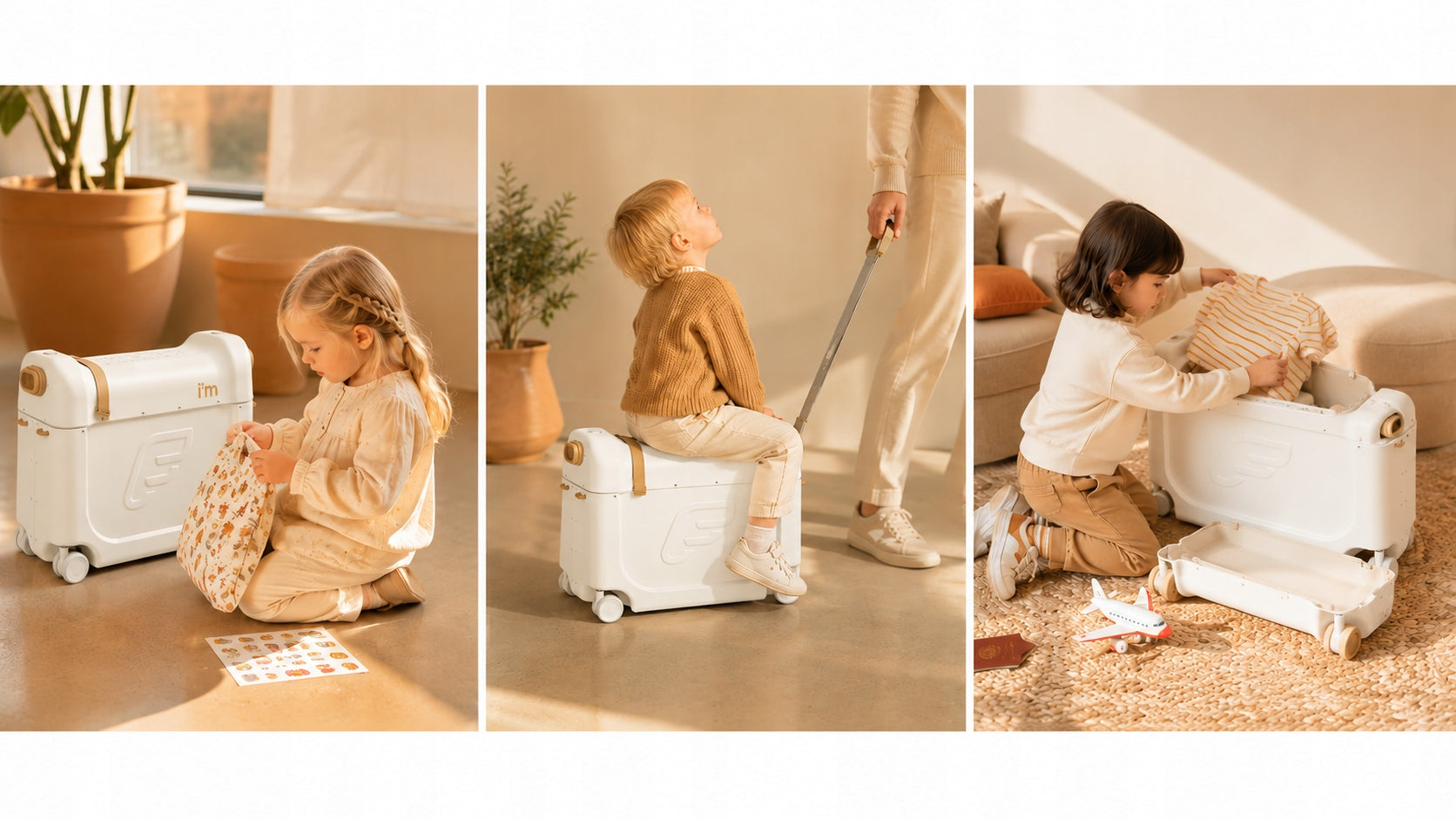 Travel case Stokke JetKids BedBox V3 White children's airplane cot Kind hard