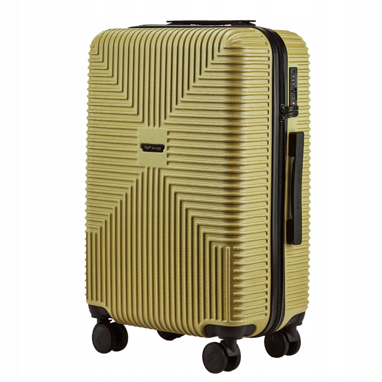 Travel case medium 24" 63L WINGS EKO TSA solid wheels 360 light Height 66 cm