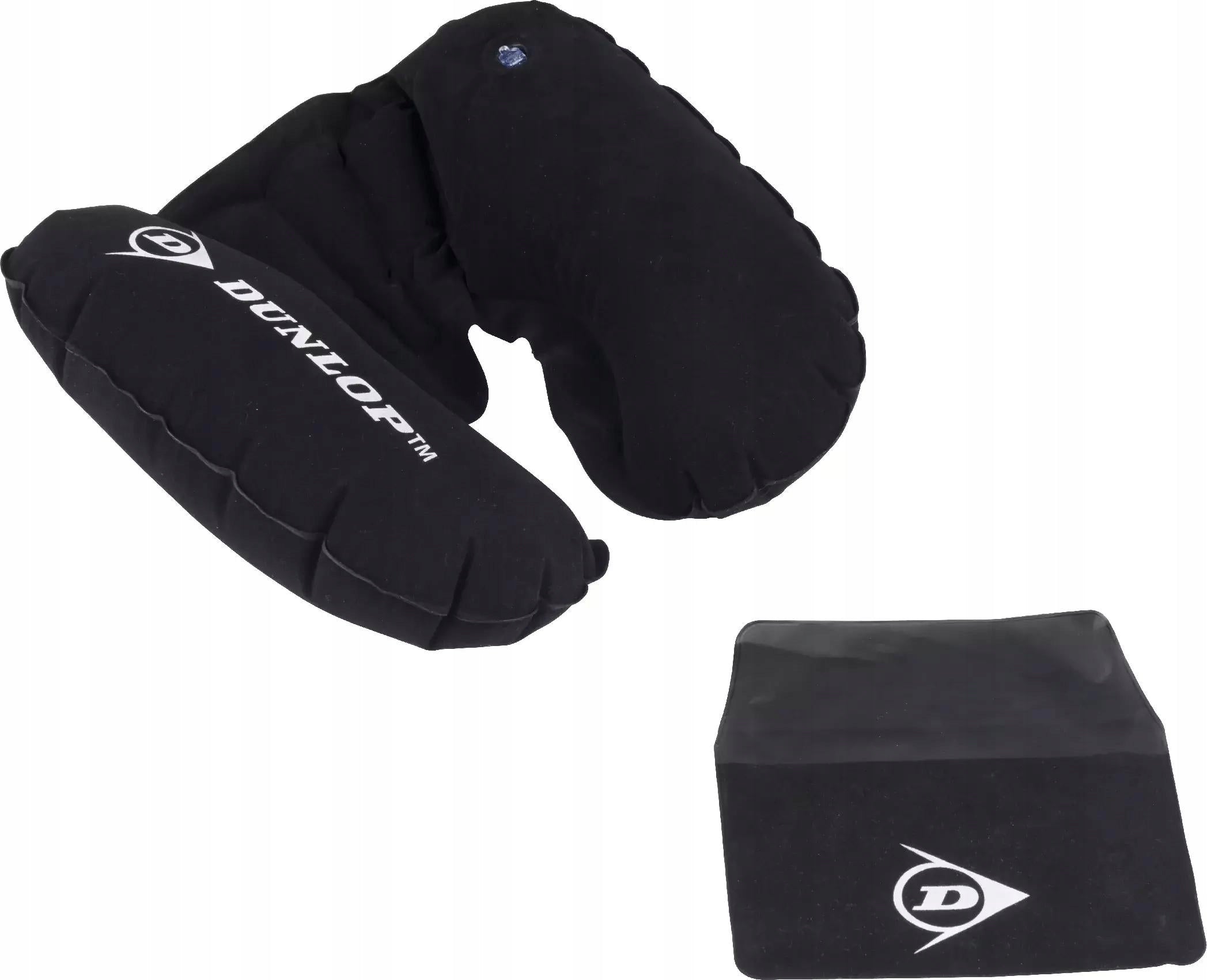 Travel pillow inflatable neck headrest croissant for airplane car DUNLOP Packaging status original