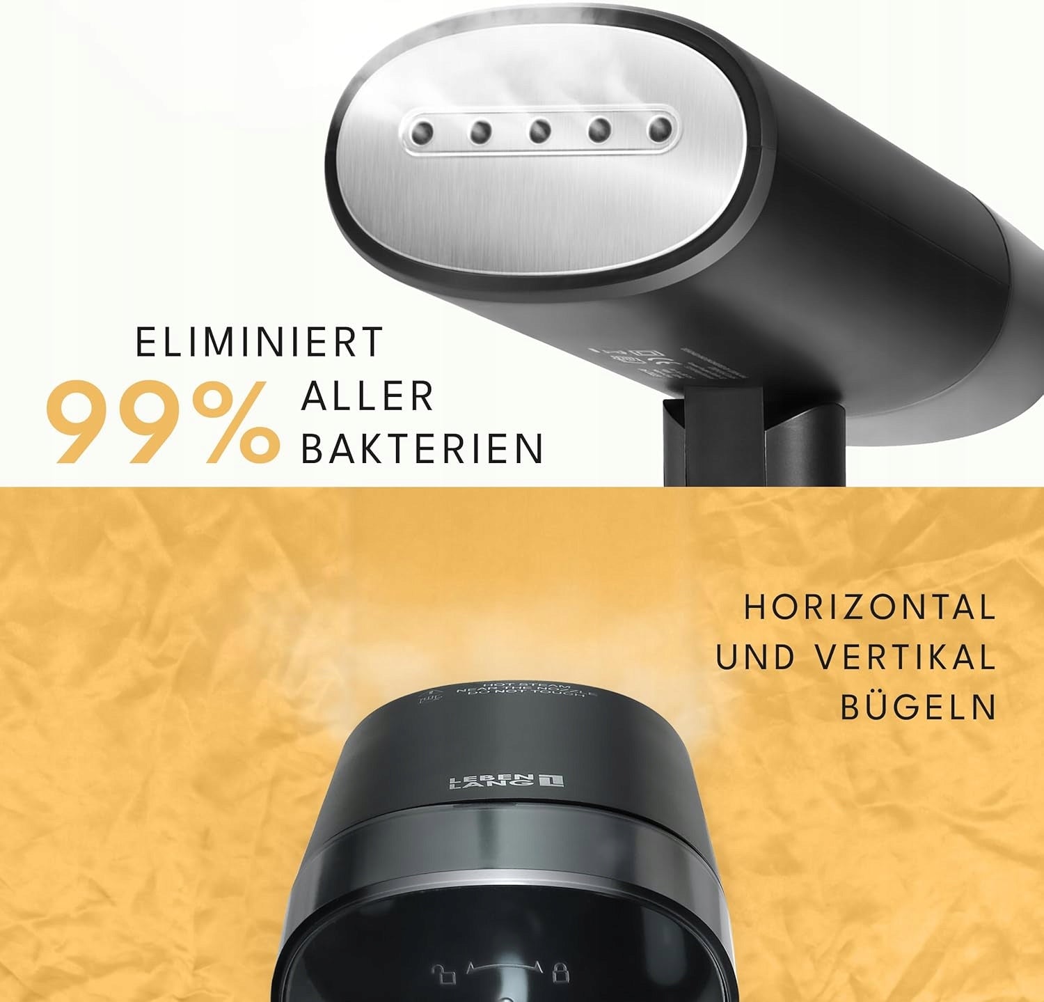 Travel steamer LEBEN LANG 900 W Batteries included no