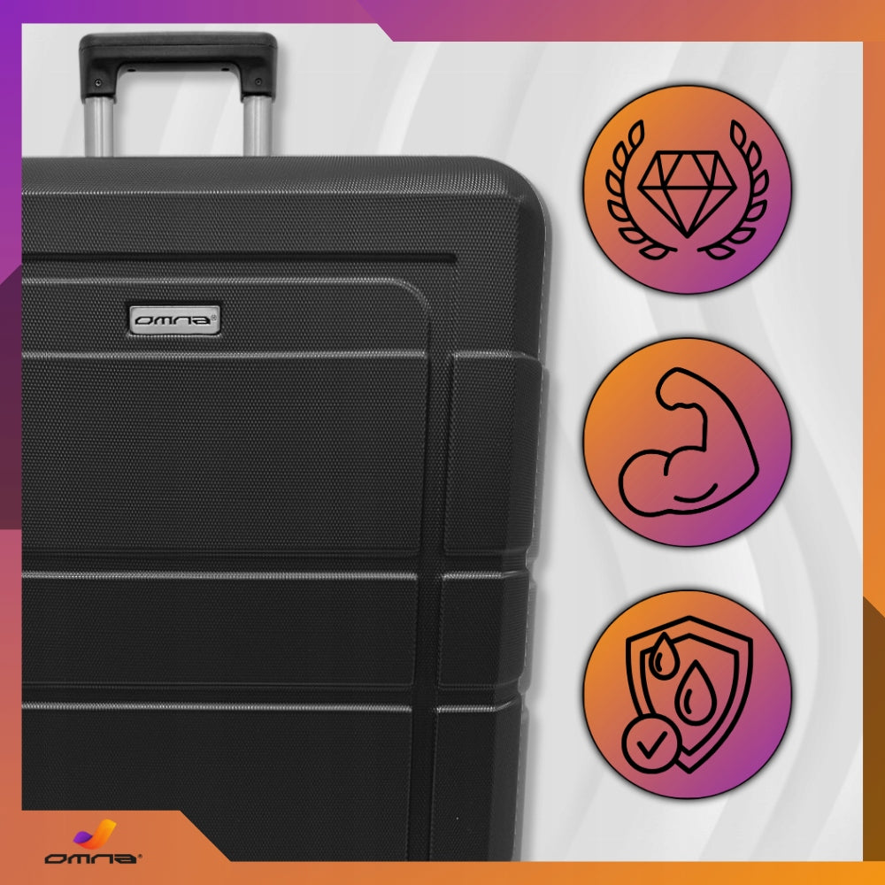 Travel suitcase large on wheels XXL ABS suitcases bag trunk wheels 94L Width (longer edge) 49 cm