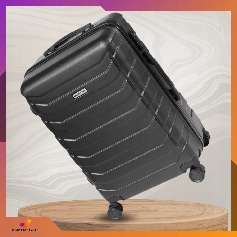 Travel suitcase on wheels medium XL polycarbonate case for children 63L Width (longer edge) 44 cm
