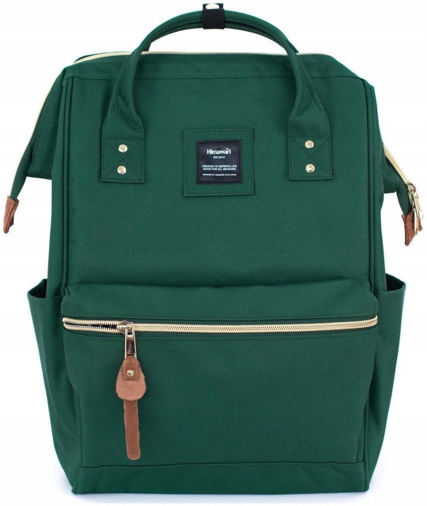 Travel women's backpack Himawari green stylish for city waterproof