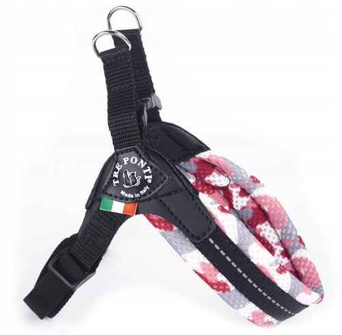 Tre Ponti Adjustable belly harness 2,5 pink camo M